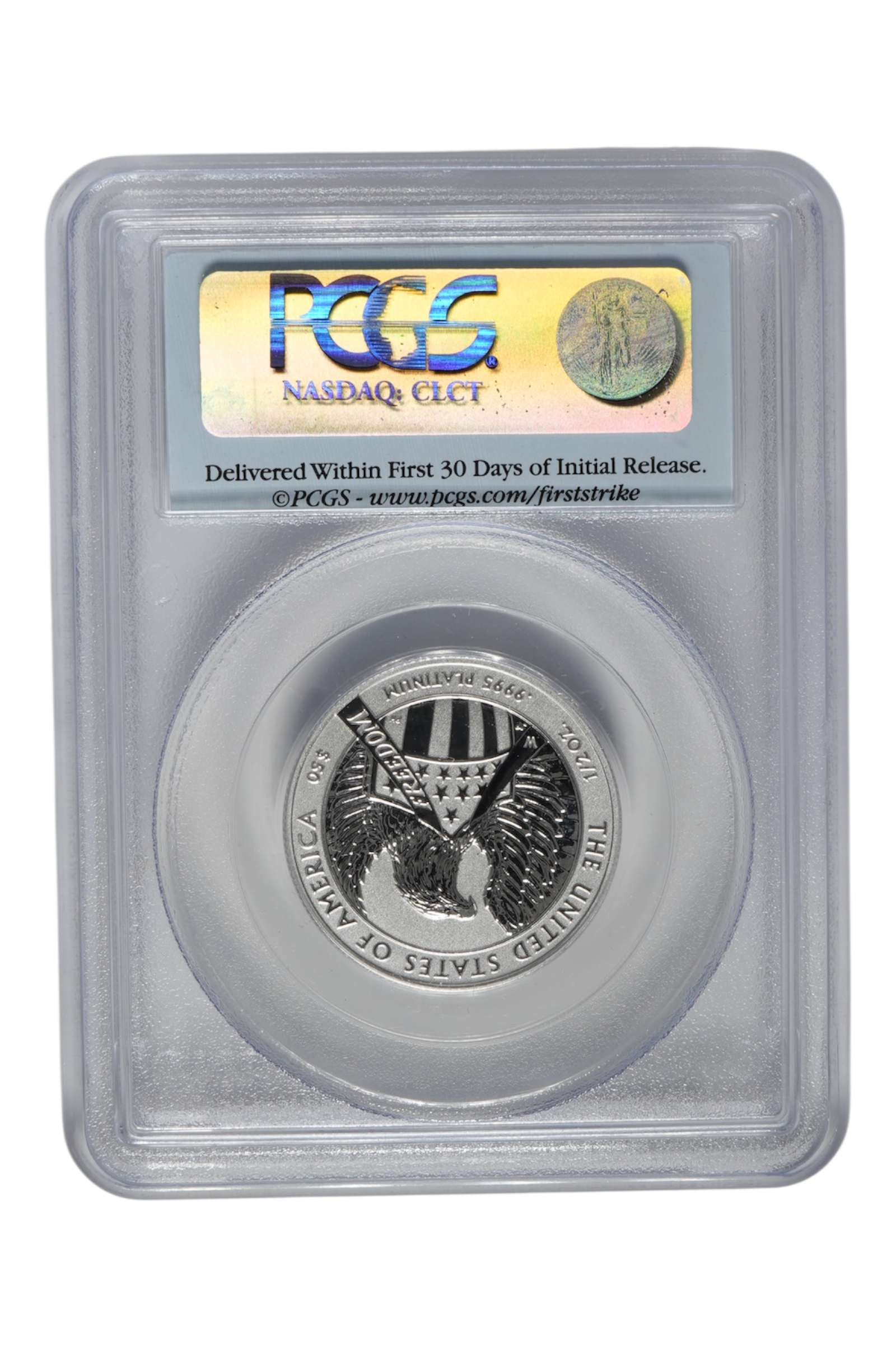 2007-W 1/2 oz American Platinum Eagle PCGS PR-70 FS Rev Proof