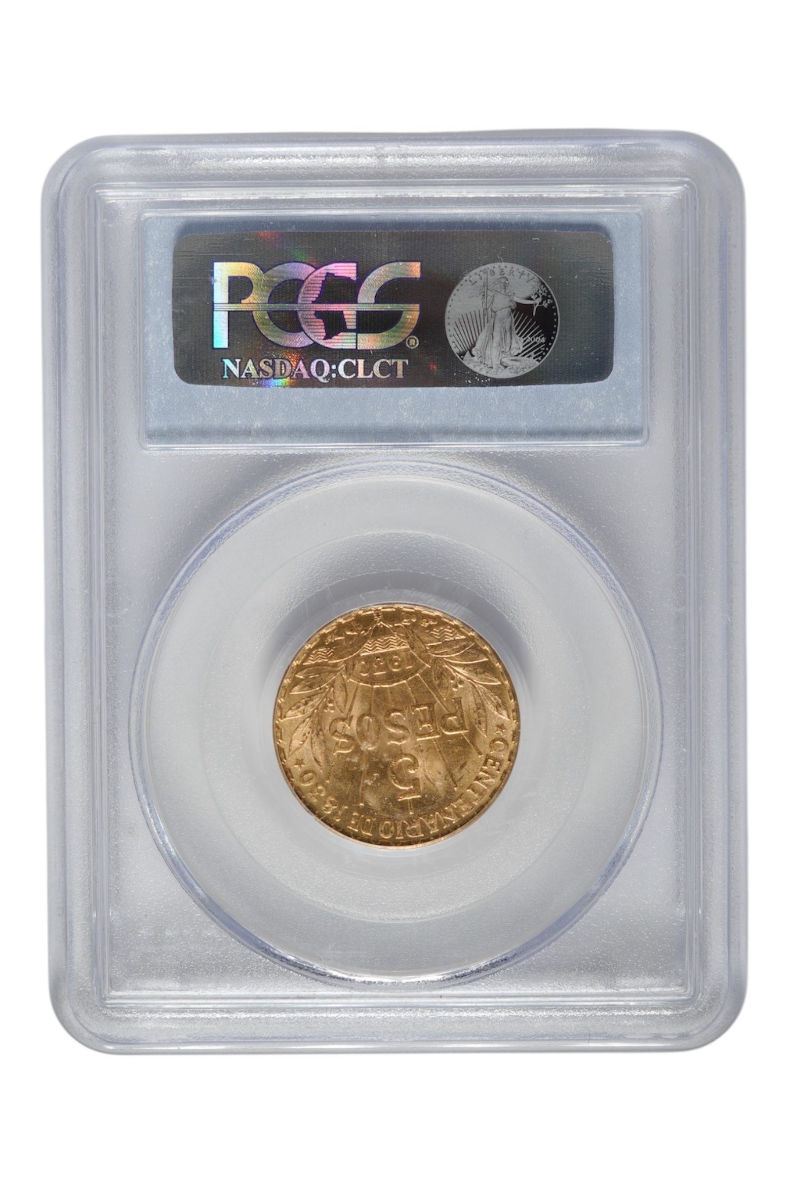 1930 0.2501 oz Gold Uruguay 5 Pesos PCGS MS 62