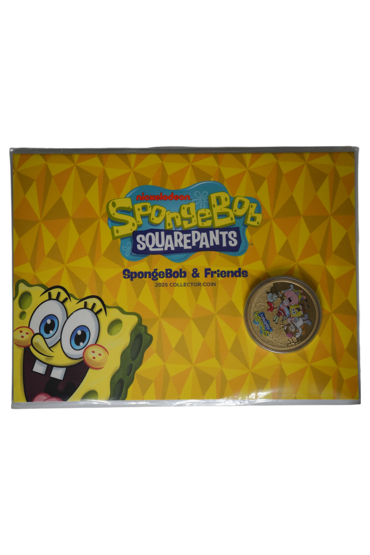 2025 Tuvalu SpongeBob & Friends $1 Coloured Uncirculated Coin in Card (Perth Mint, mintage 7500)