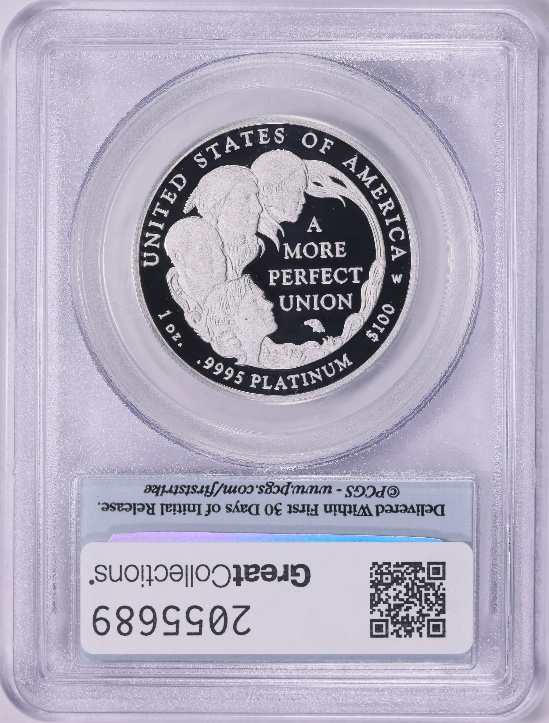2009-W $100 One-Ounce Platinum American Eagle First Strike PCGS Proof-70 DCAM
