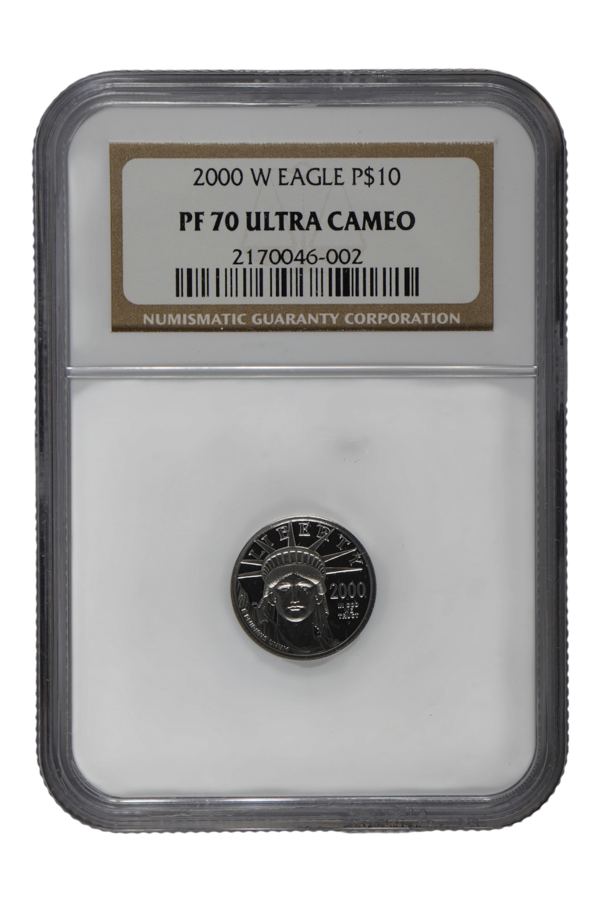 2000-W 1/10 oz Platinum Eagle NGC PF 70 Ultra Cameo