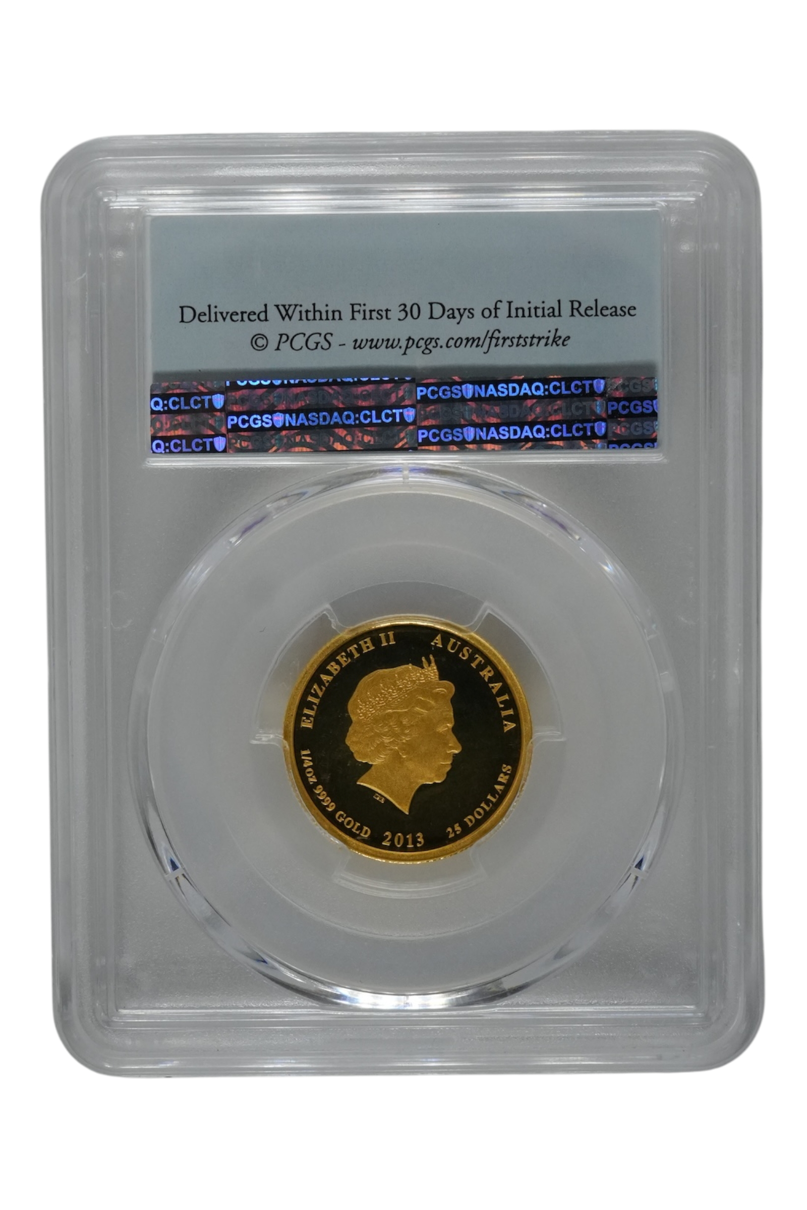 2013 1/4 oz Gold Australia Lunar Snake PCGS PR-69 DCAM