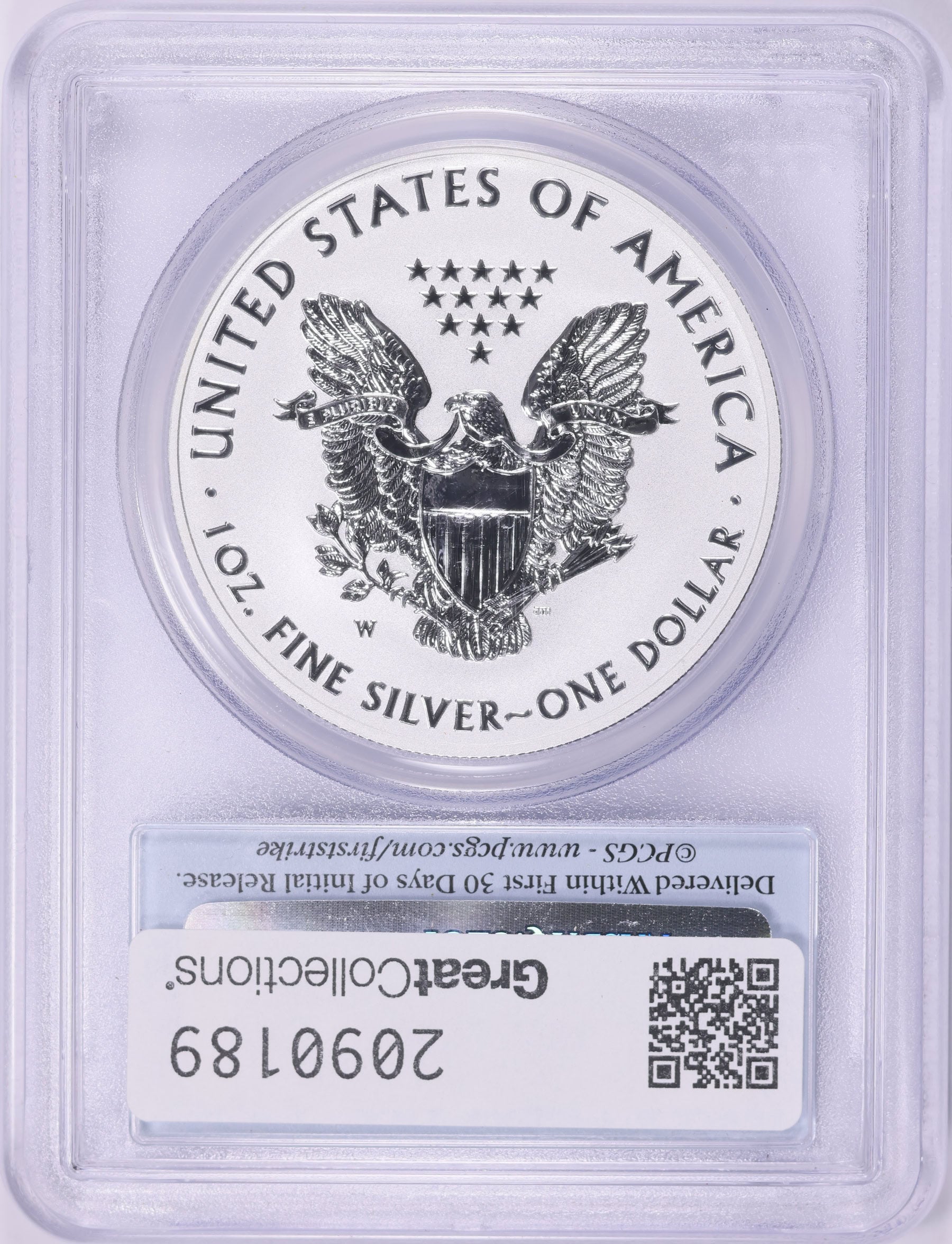 2013-W 1 oz American Silver Eagle PCGS PR-70 FS Rev Proof
