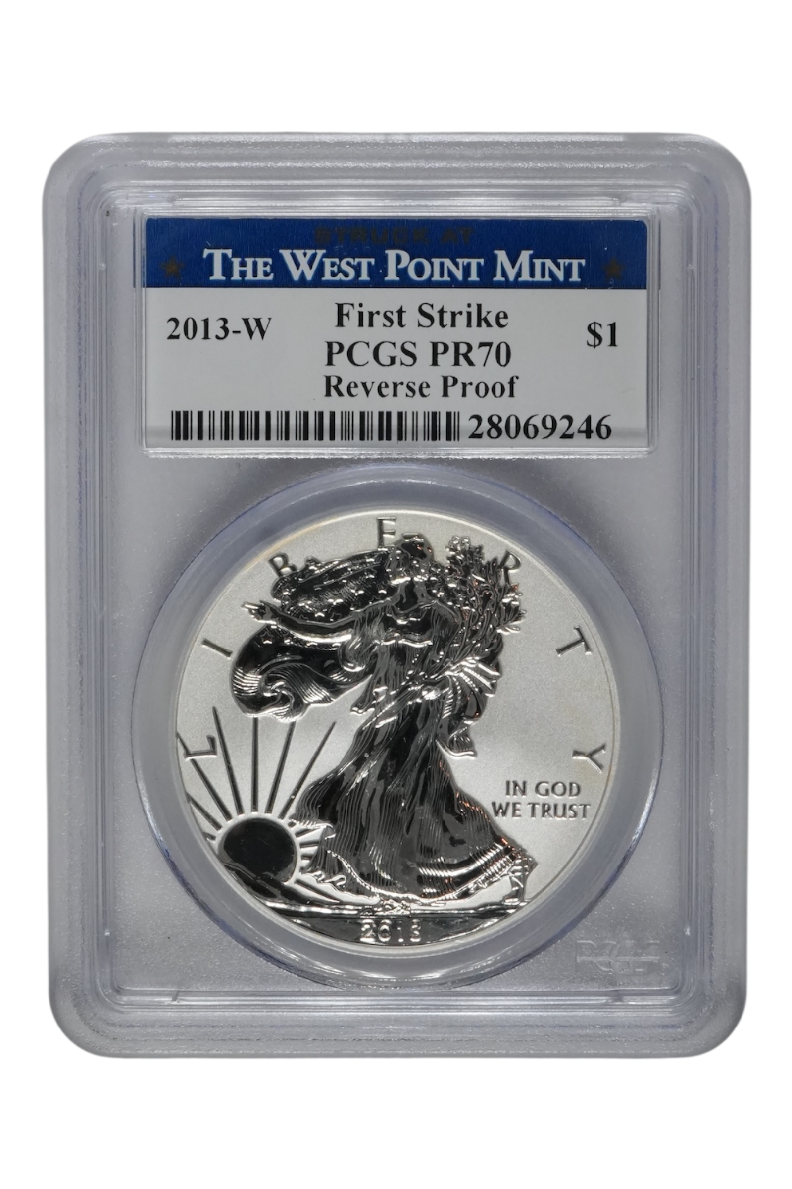 2013-W 1 oz American Silver Eagle PCGS PR-70 FS Rev Proof