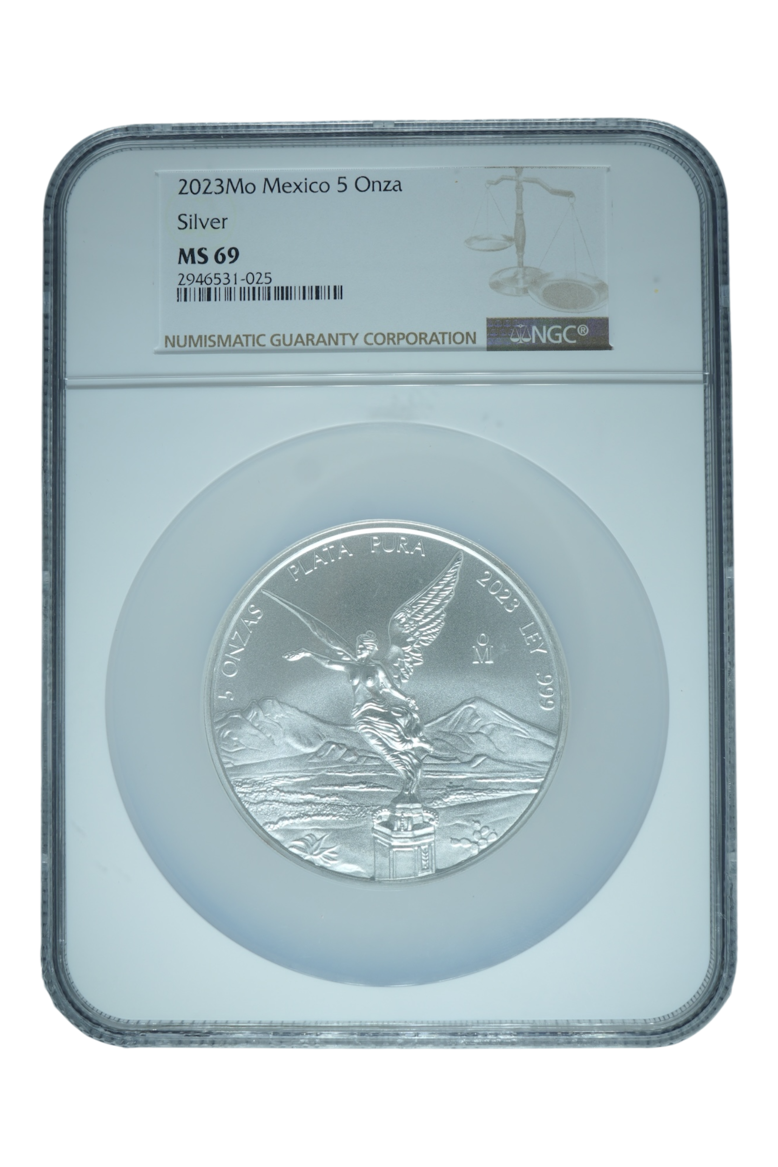 2023 5 oz Silver Mexico Libertad NGC MS 69