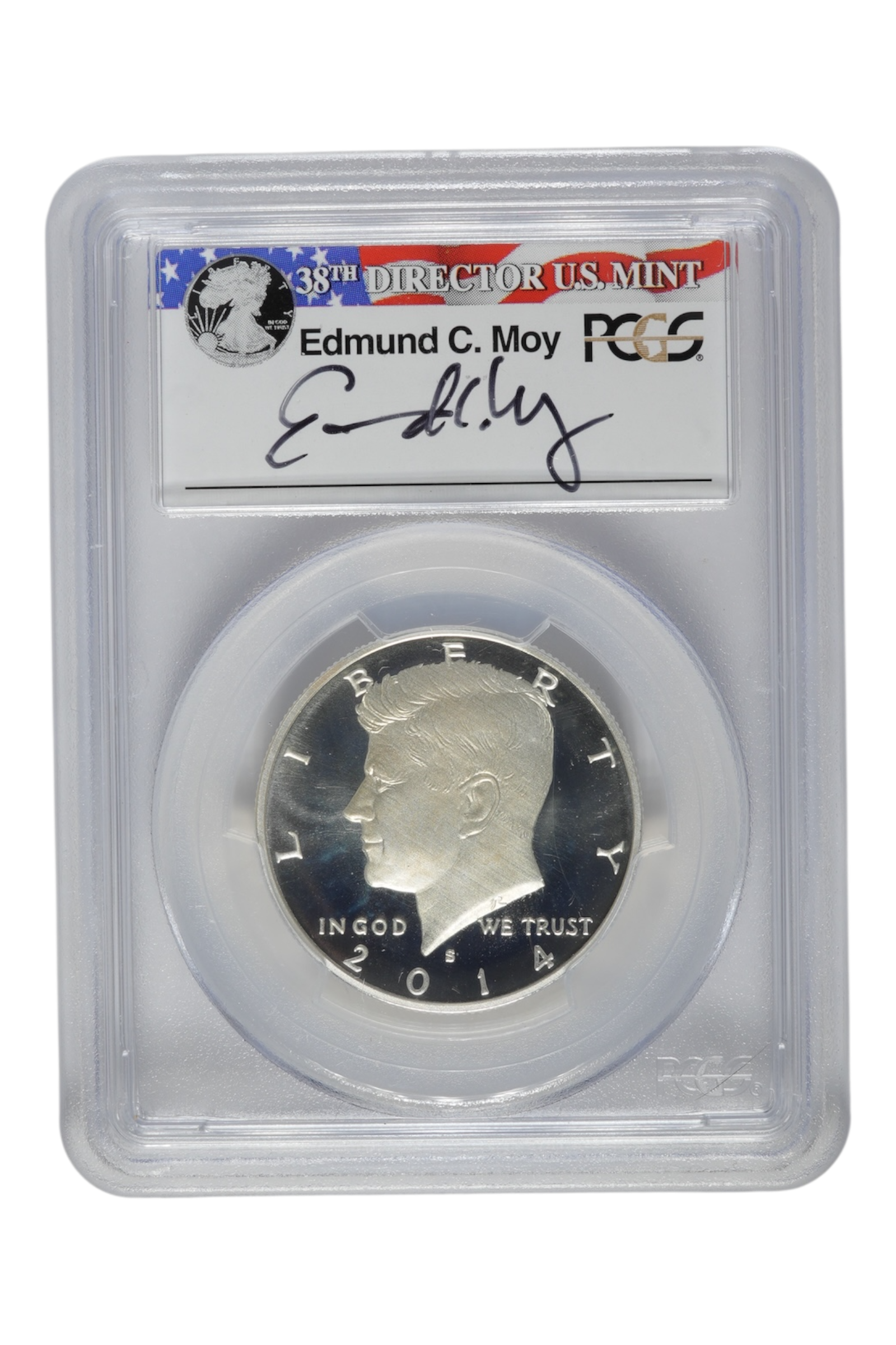2014-S 0.3617 oz Silver Kennedy Half Dollar 50th Anniv PCGS MS 70 PL FS