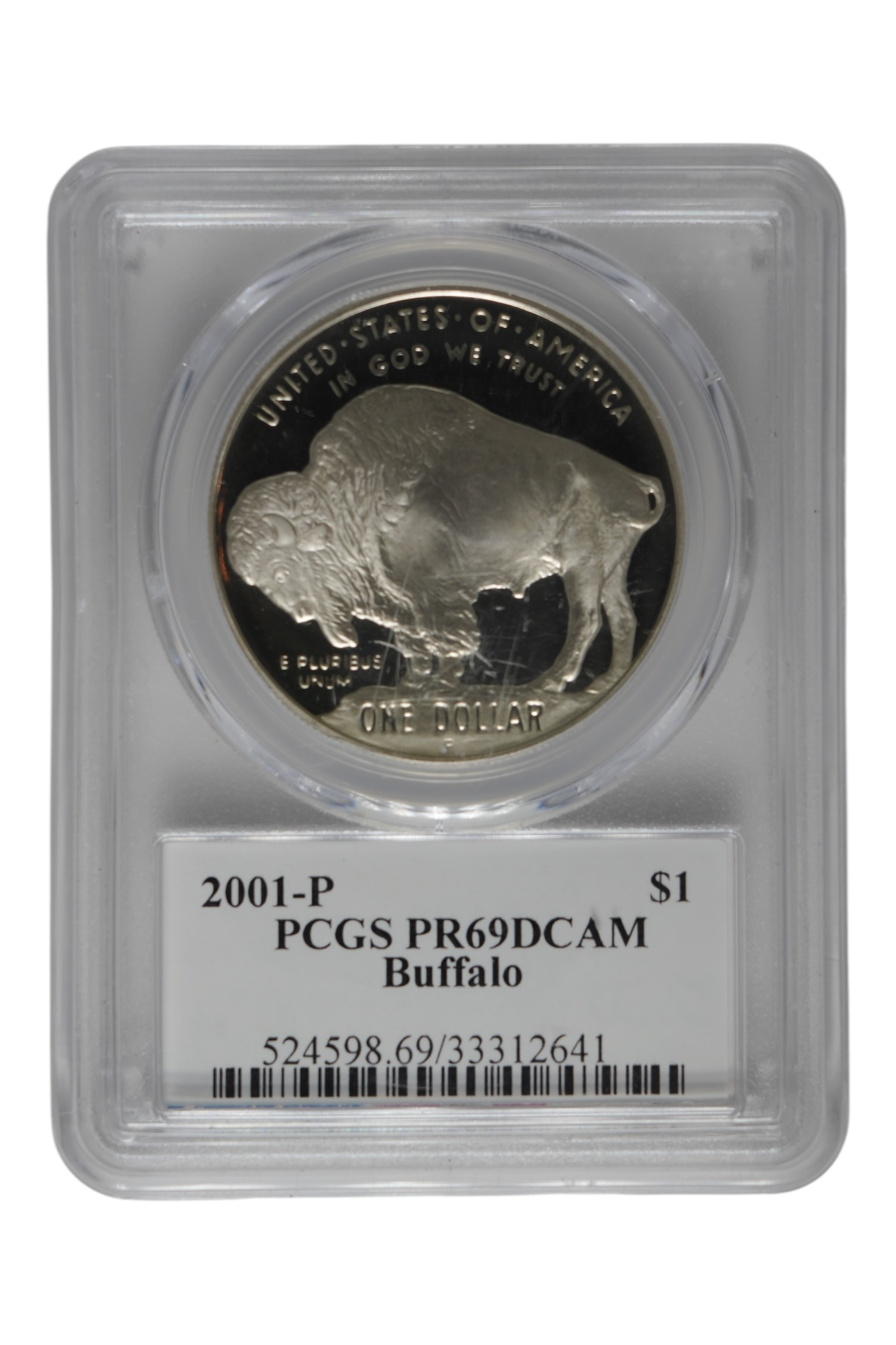 2001-P American Buffalo $1 PCGS PR69DCAM (Moy Signed)