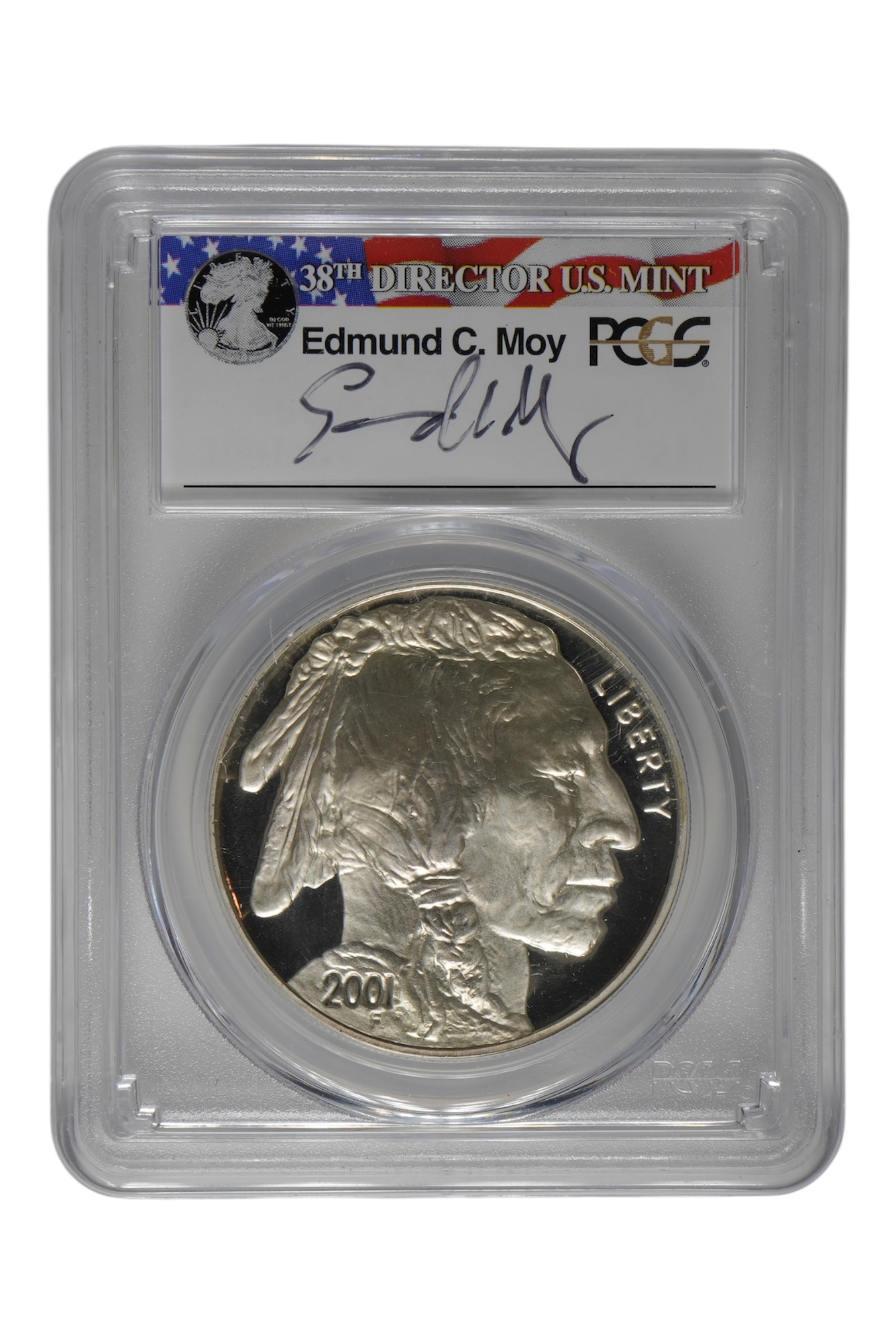 2001-P American Buffalo $1 PCGS PR69DCAM (Moy Signed)