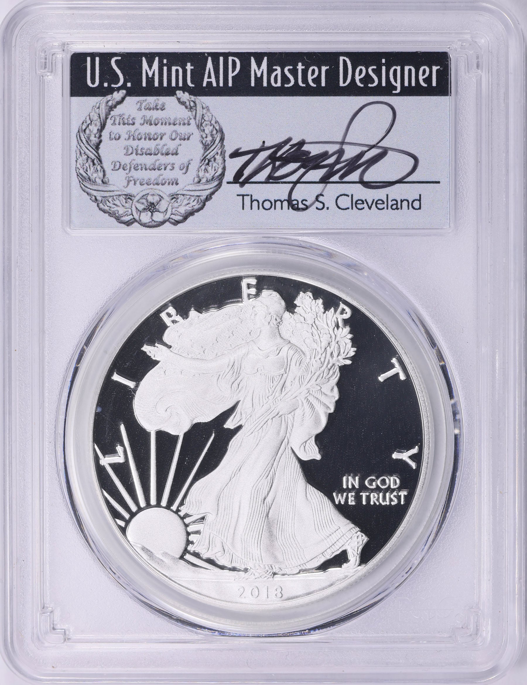 2018-W 1 oz American Silver Eagle PCGS PR-70 DCAM FDI