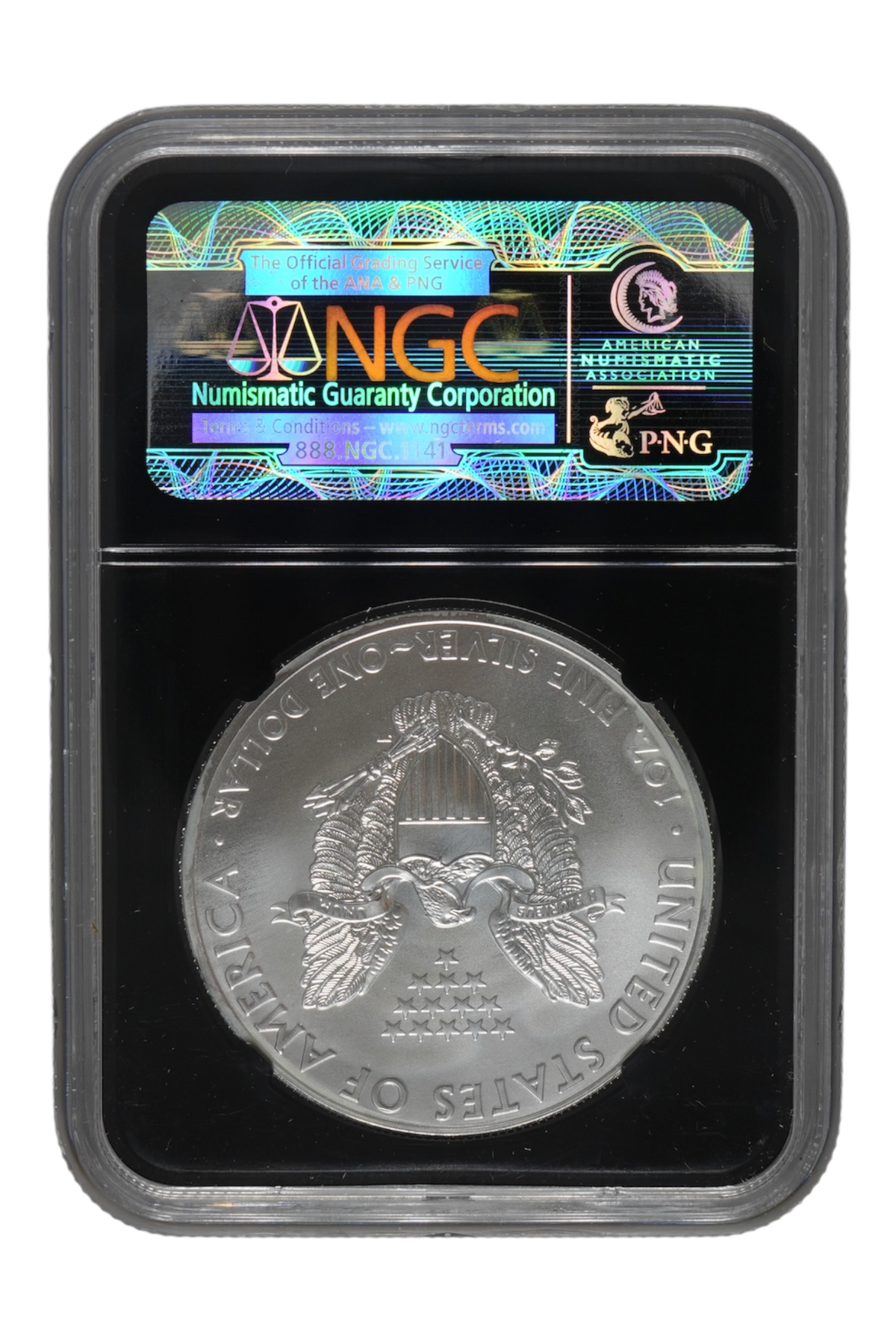 2012 1 oz American Silver Eagle NGC MS 70 ER