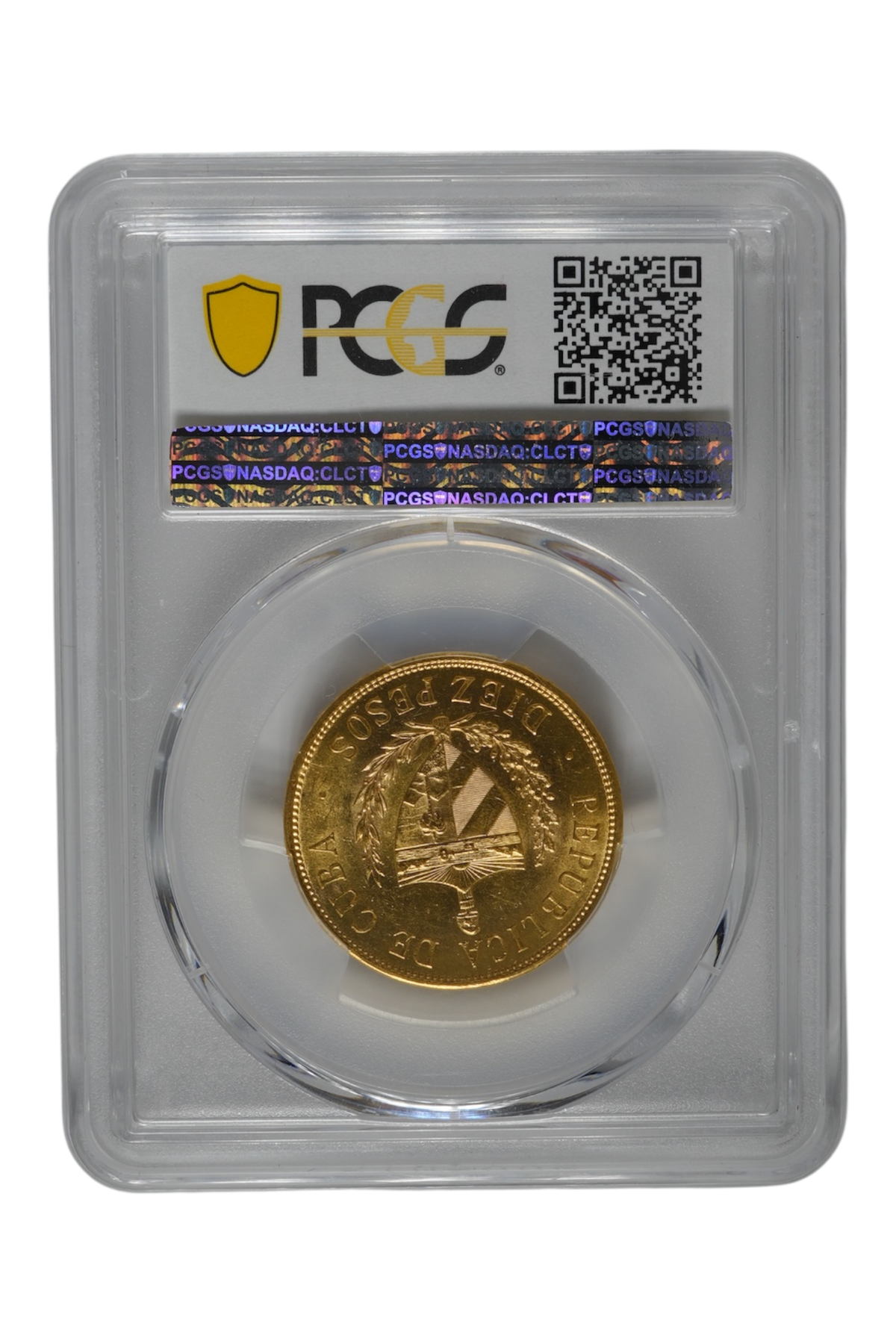 1915 Gold Cuba 10 Pesos PCGS MS 63