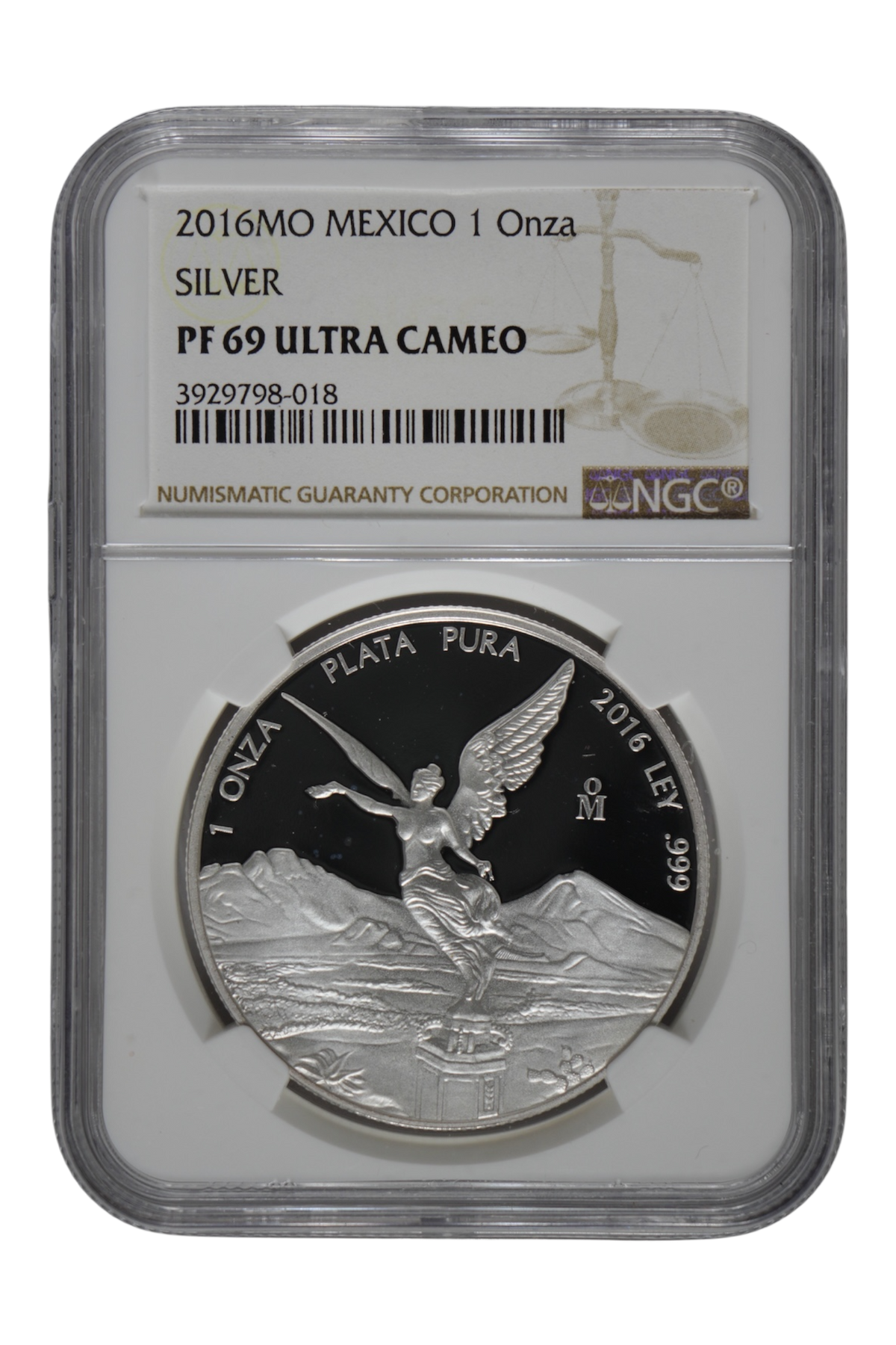 2016-Mo 1 oz Silver Mexico Libertad Proof NGC PF 69 Ultra Cameo