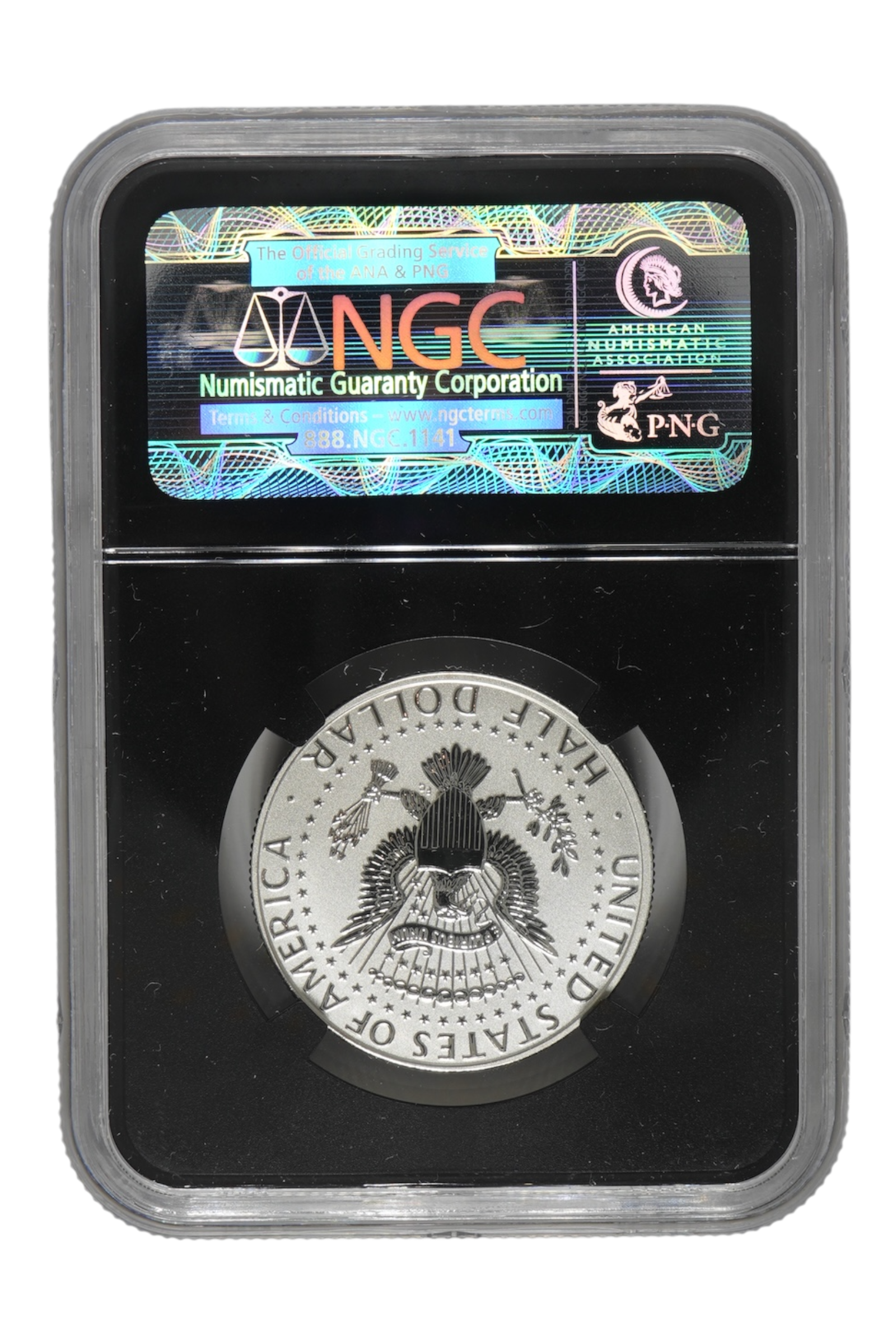 2014-W 0.3617 oz Silver Kennedy Half Dollar 50th Anniv NGC PF 69 Rev Proof