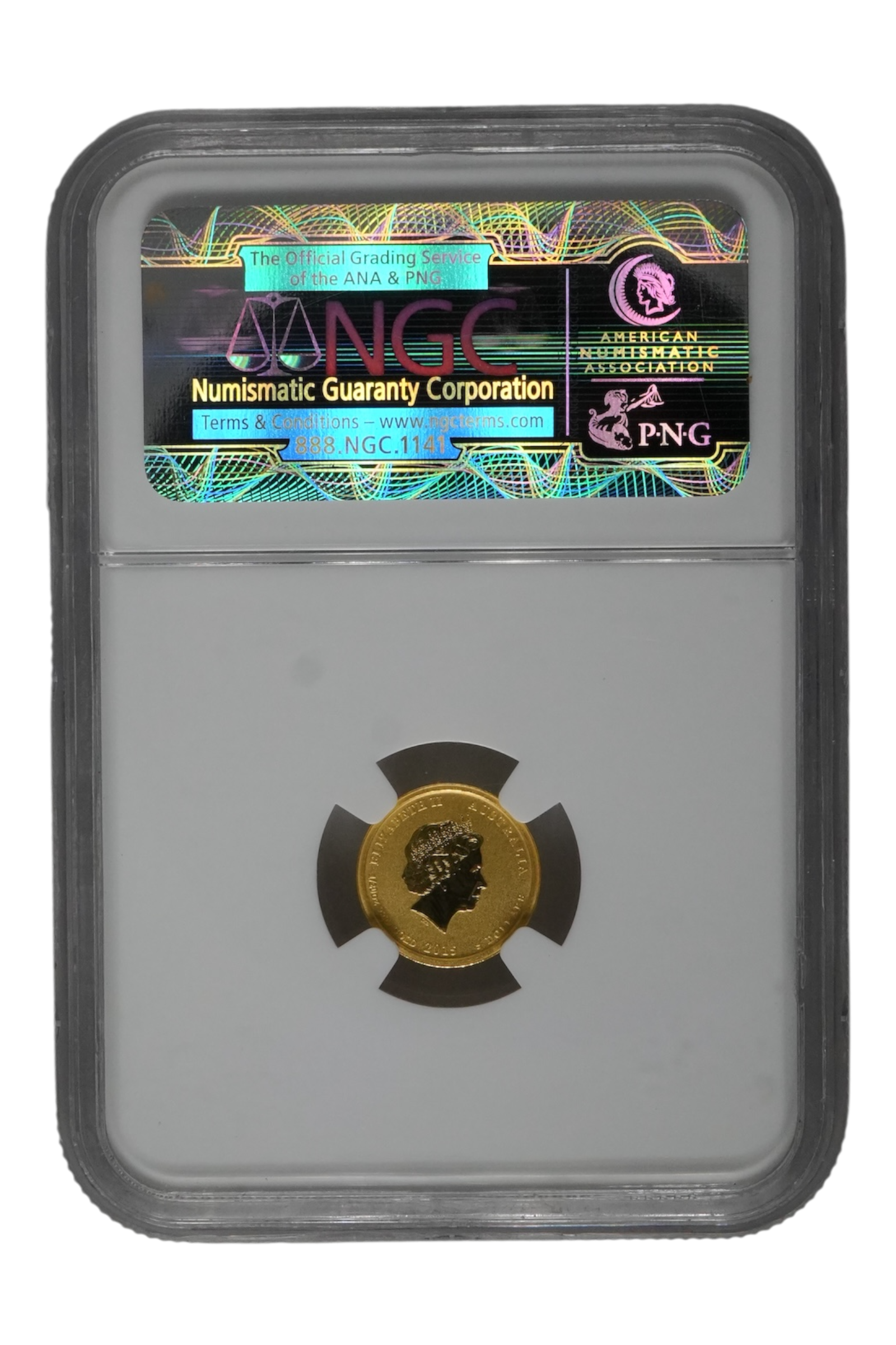 2015-P 1/20 oz Gold Australia Lunar Goat NGC MS 70 FS