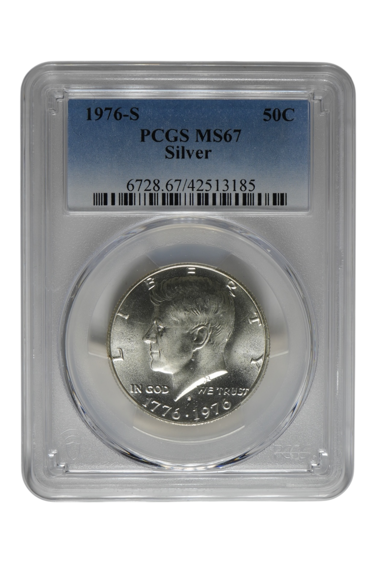 1976-S Kennedy Half Silver PCGS MS67