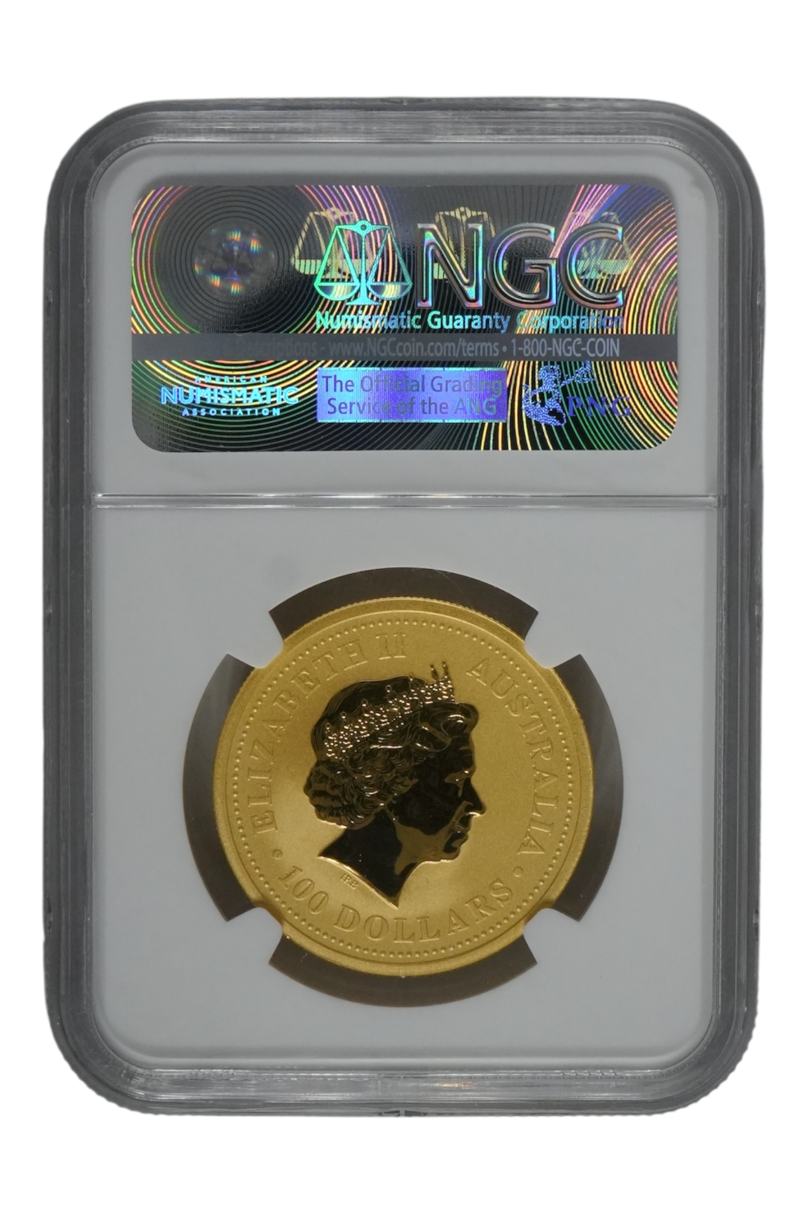 2007 1 oz Gold Australia Lunar Pig NGC MS 70