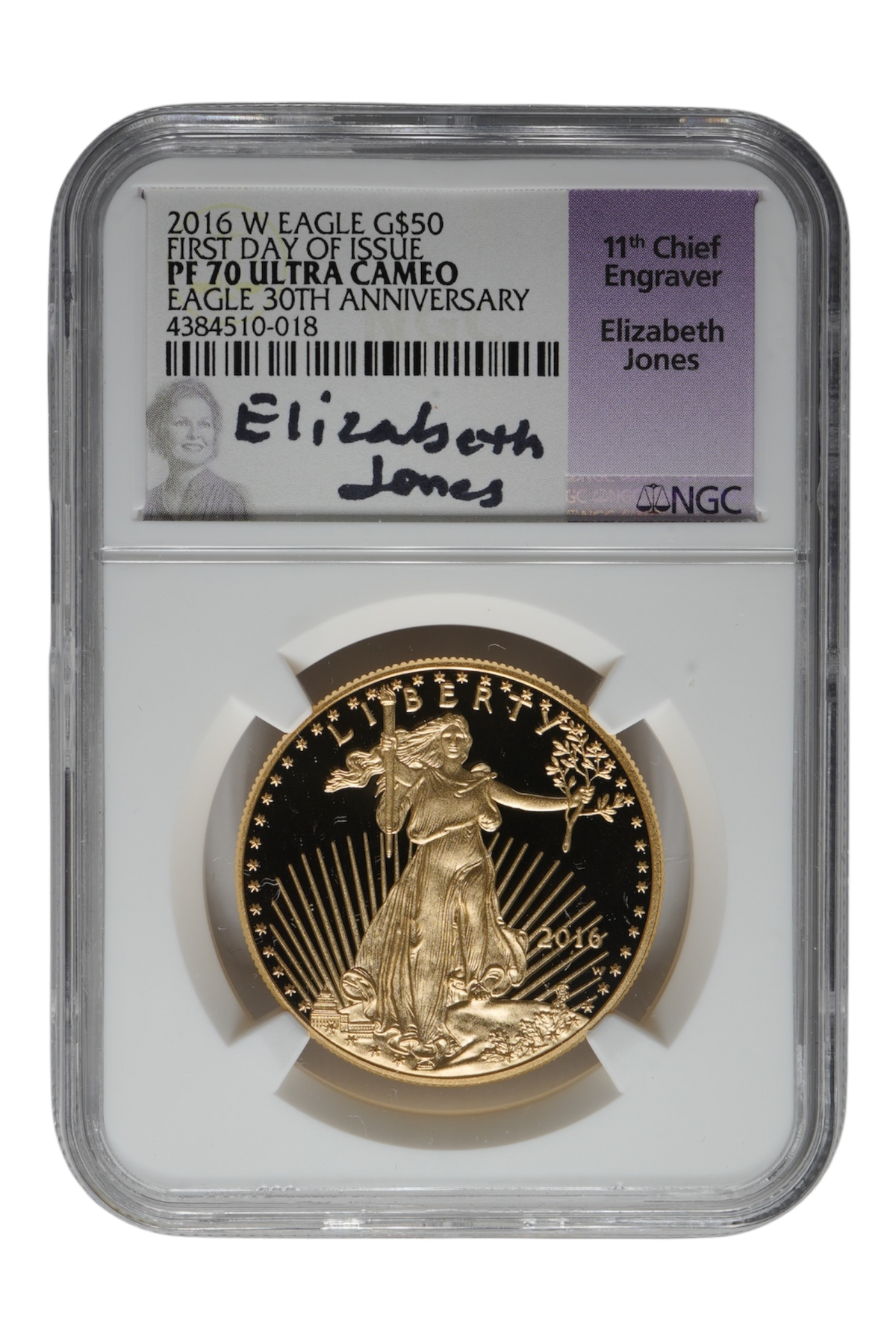 2016 American Gold Eagle 30th Anniversary NGC PF 70 UC FDI