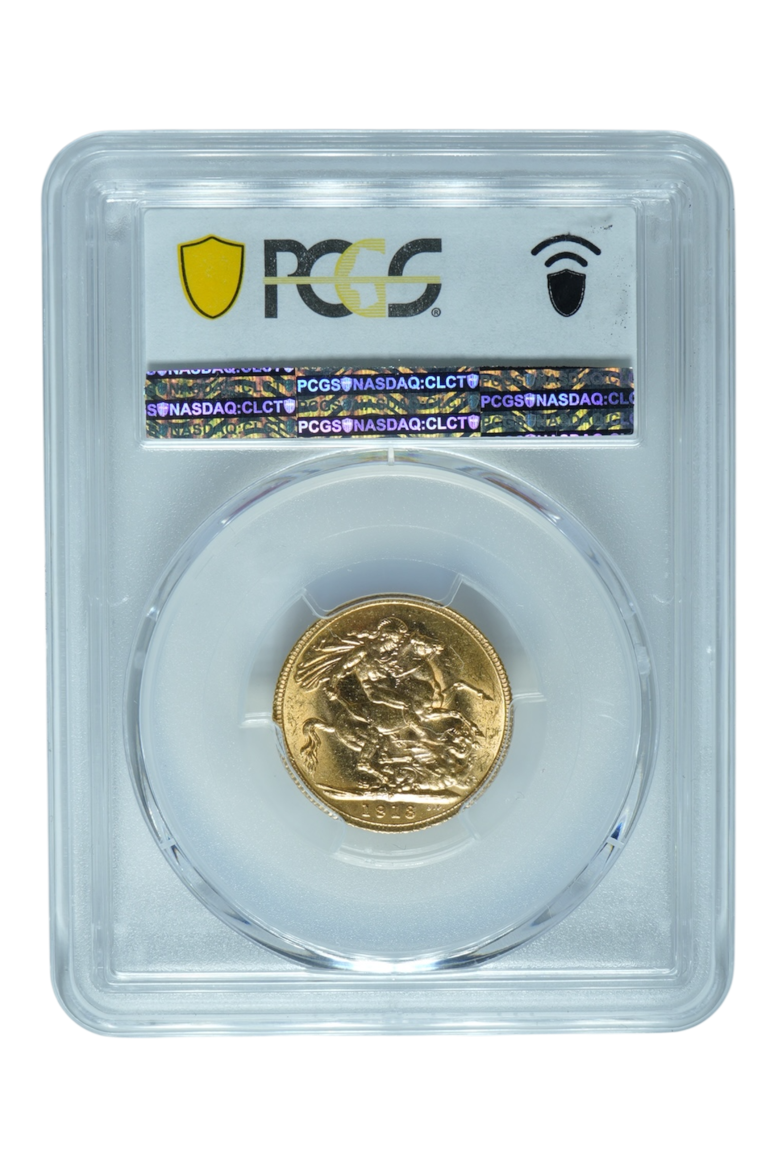 1913-P 0.2355 oz Australia Gold Sovereign PCGS MS 62