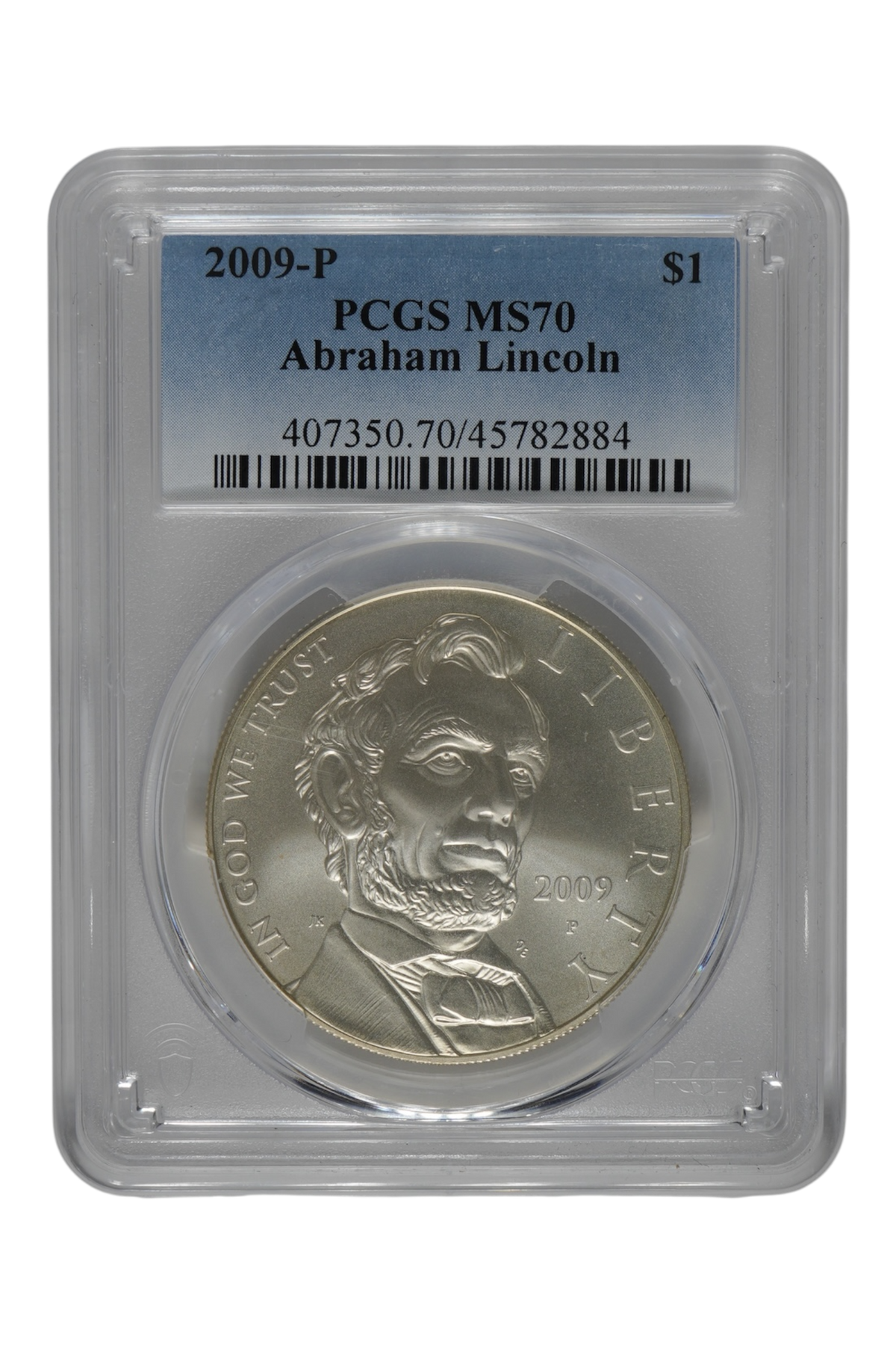 2009-P Abraham Lincoln Commemorative Silver Dollar PCGS MS-70