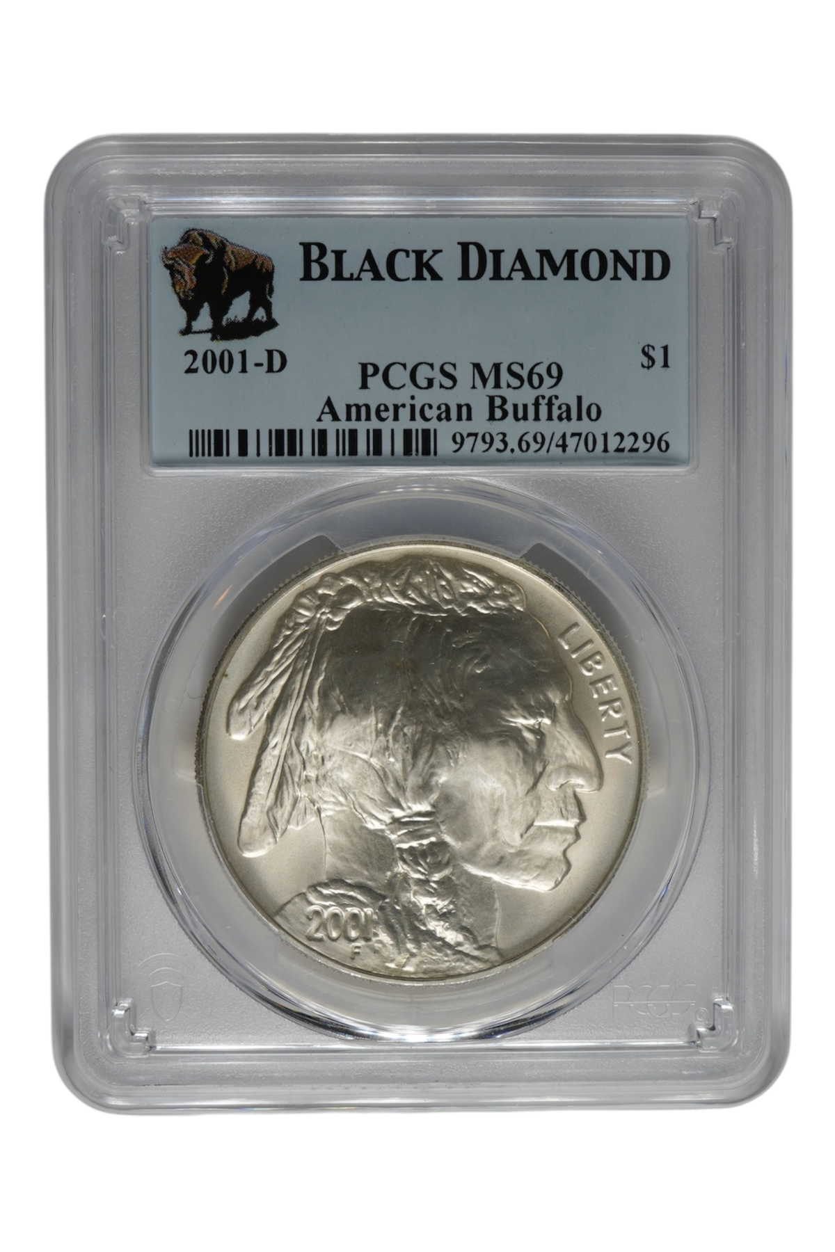 2001-D American Buffalo $1 PCGS MS69 (Black Diamond)