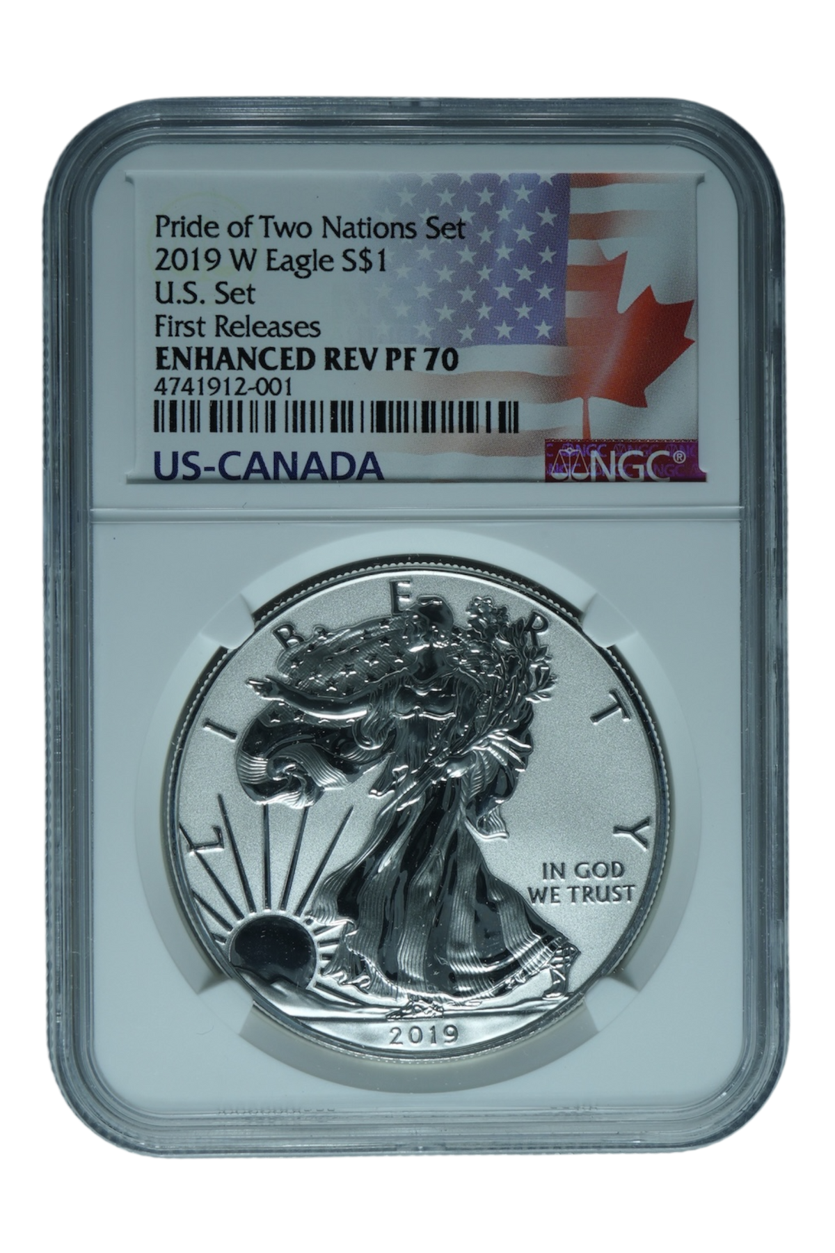 2019-W ASE Enhanced Rev Proof First Releases NGC PF70