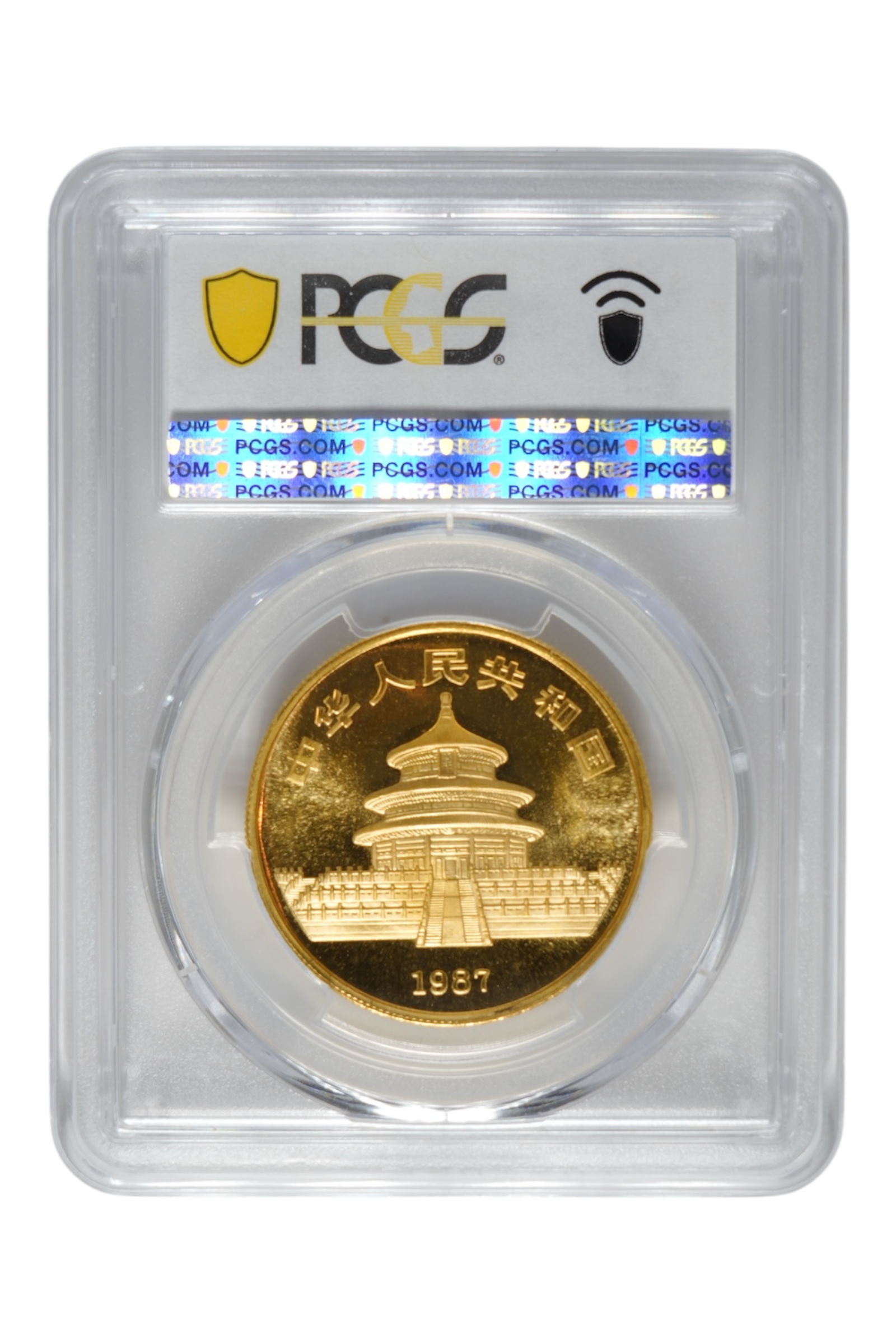 1987-S 0.999 oz Chinese Gold Panda PCGS MS 69