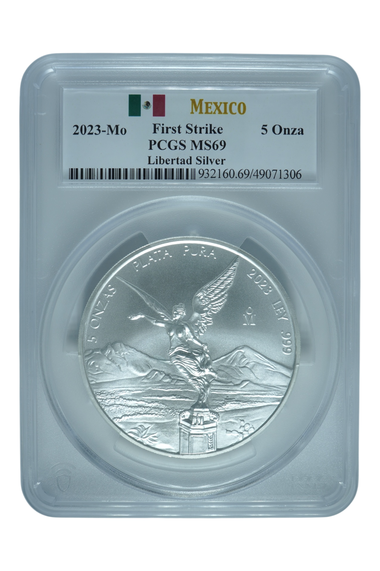2023 5 oz Silver Mexico Libertad PCGS MS 69 FS