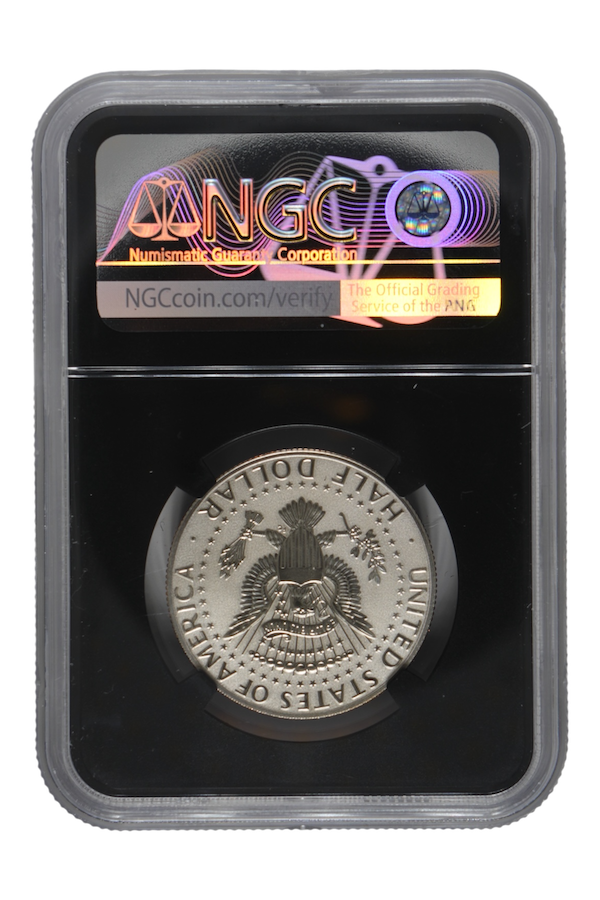 2019-S Kennedy Half Dollar Enhanced Reverse Proof NGC PF 70 FDI (Apollo 11 Set)