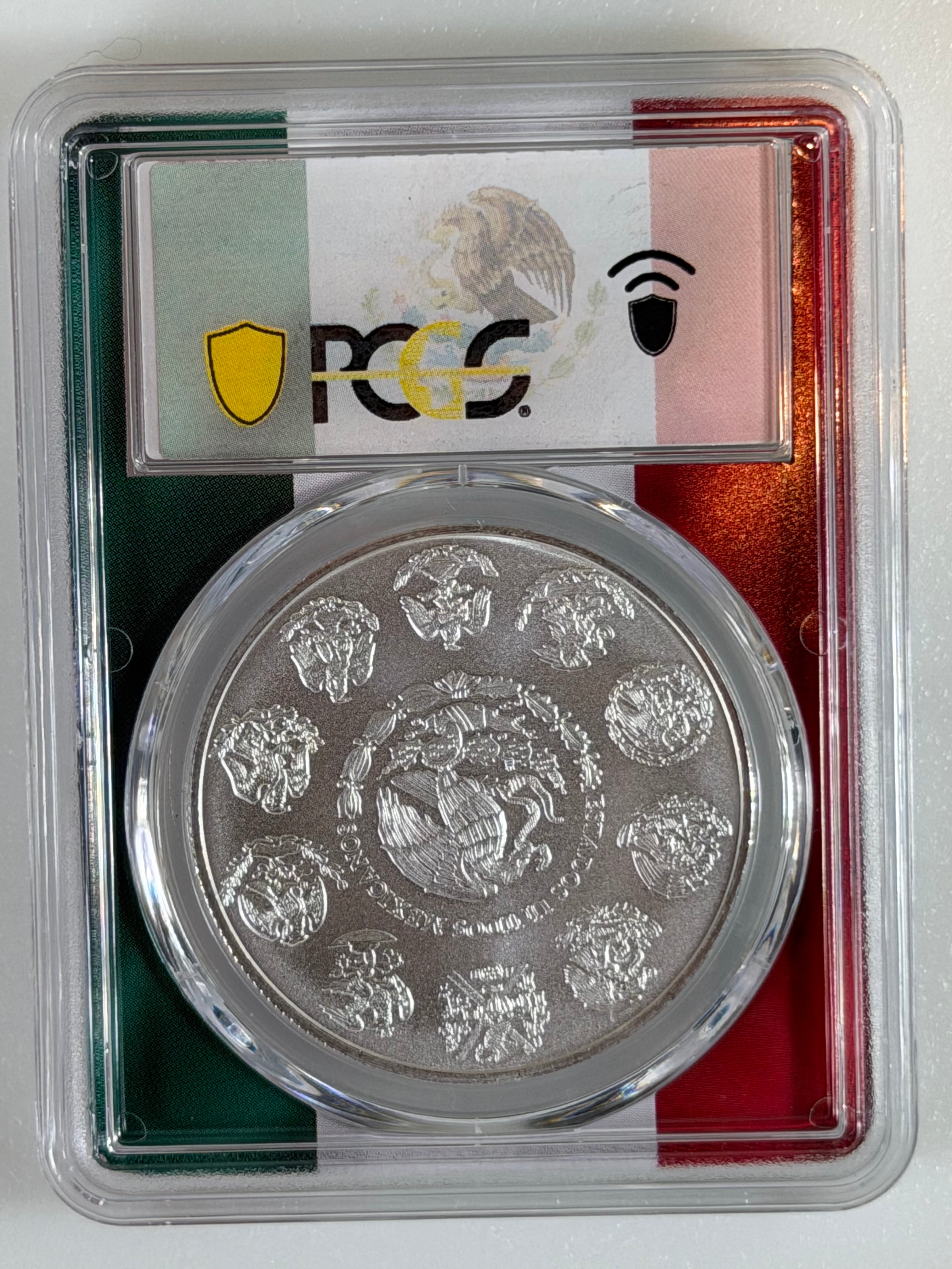 2023-Mo 1 oz Silver Mexico Libertad PCGS MS-70 FS