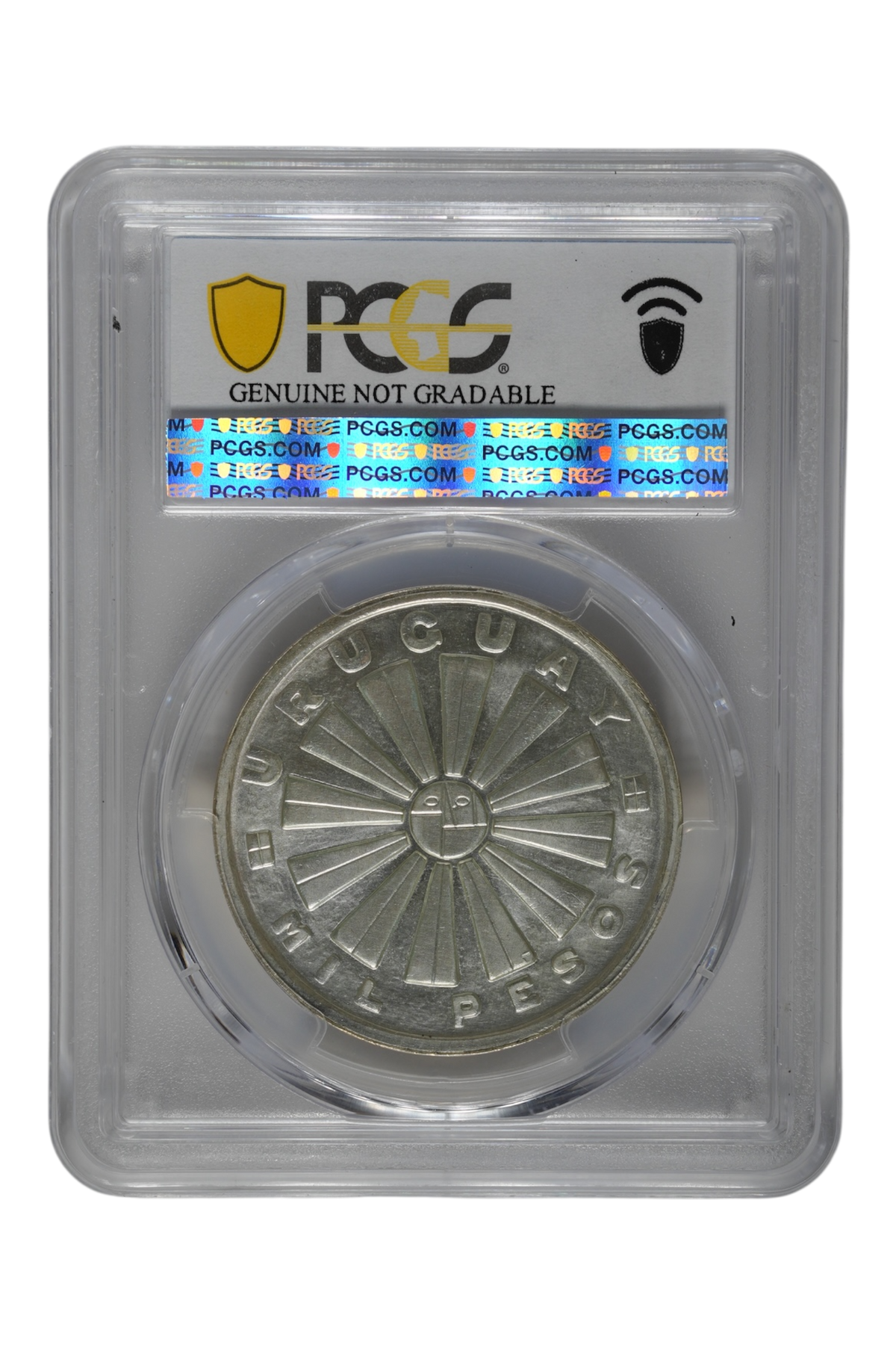 Uruguay 1969-So Silver 1,000 Pesos F.A.O. KM-55 PCGS Genuine Unc Details