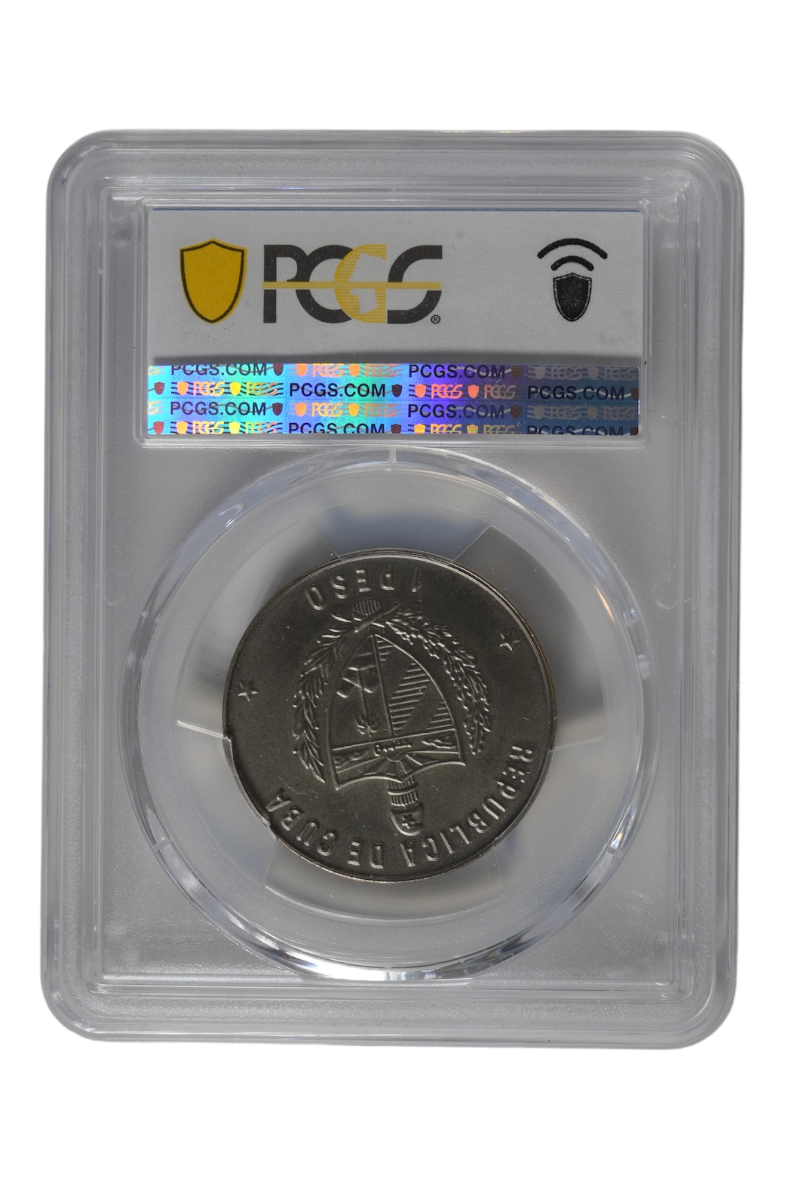 1989 Cuba Peso Commemorative PCGS MS-68