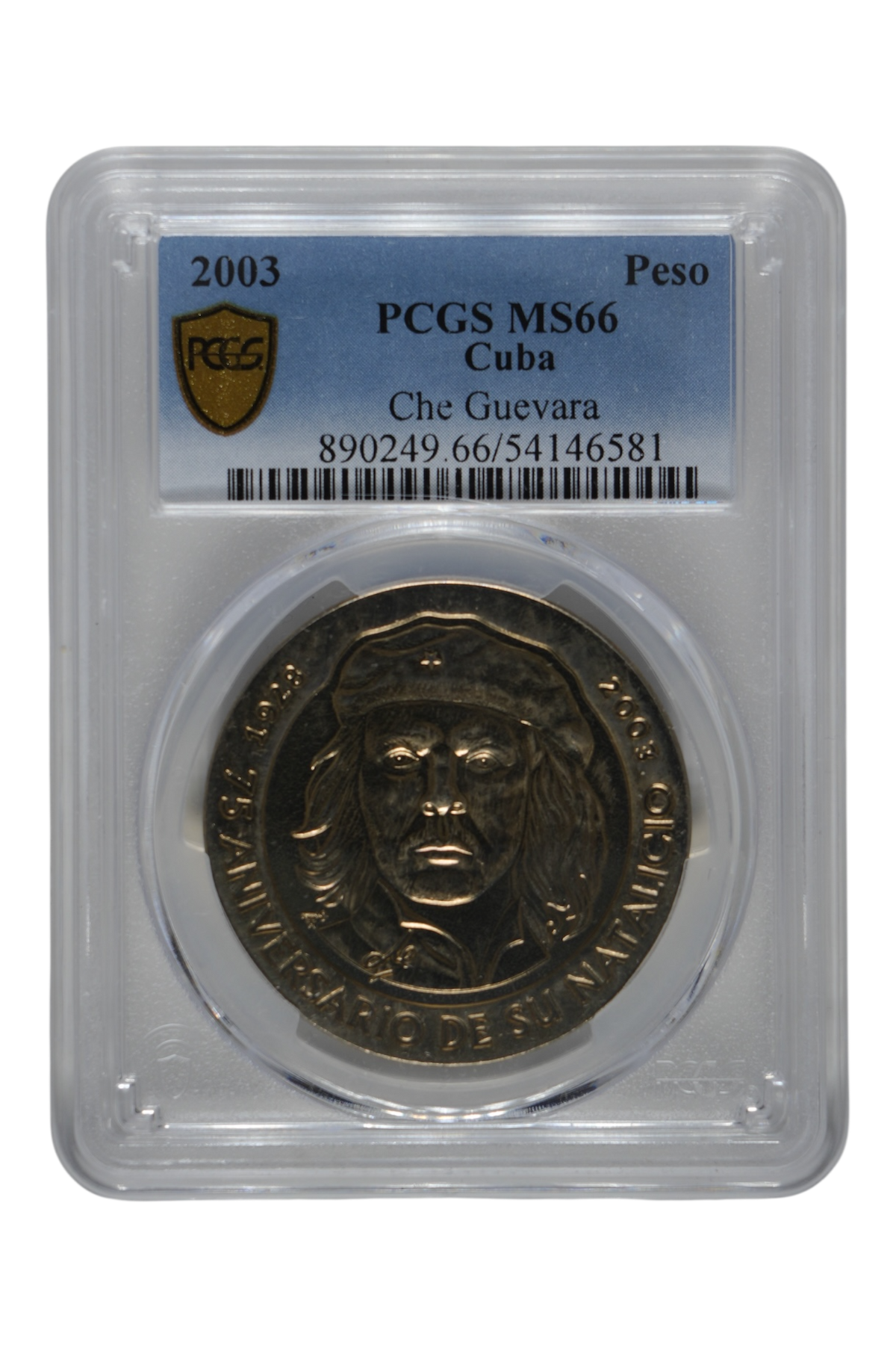 2003 Cuba Peso Che Guevara 75th Anniversary PCGS MS 66
