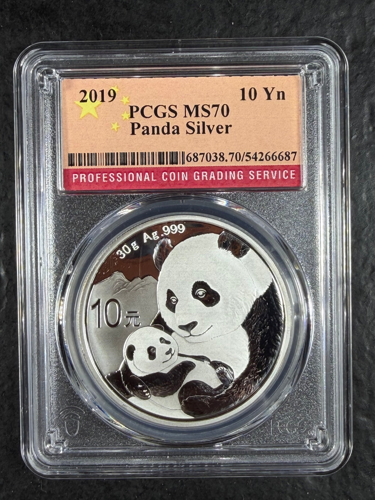 2019 1 oz Chinese Silver Panda PCGS MS-70