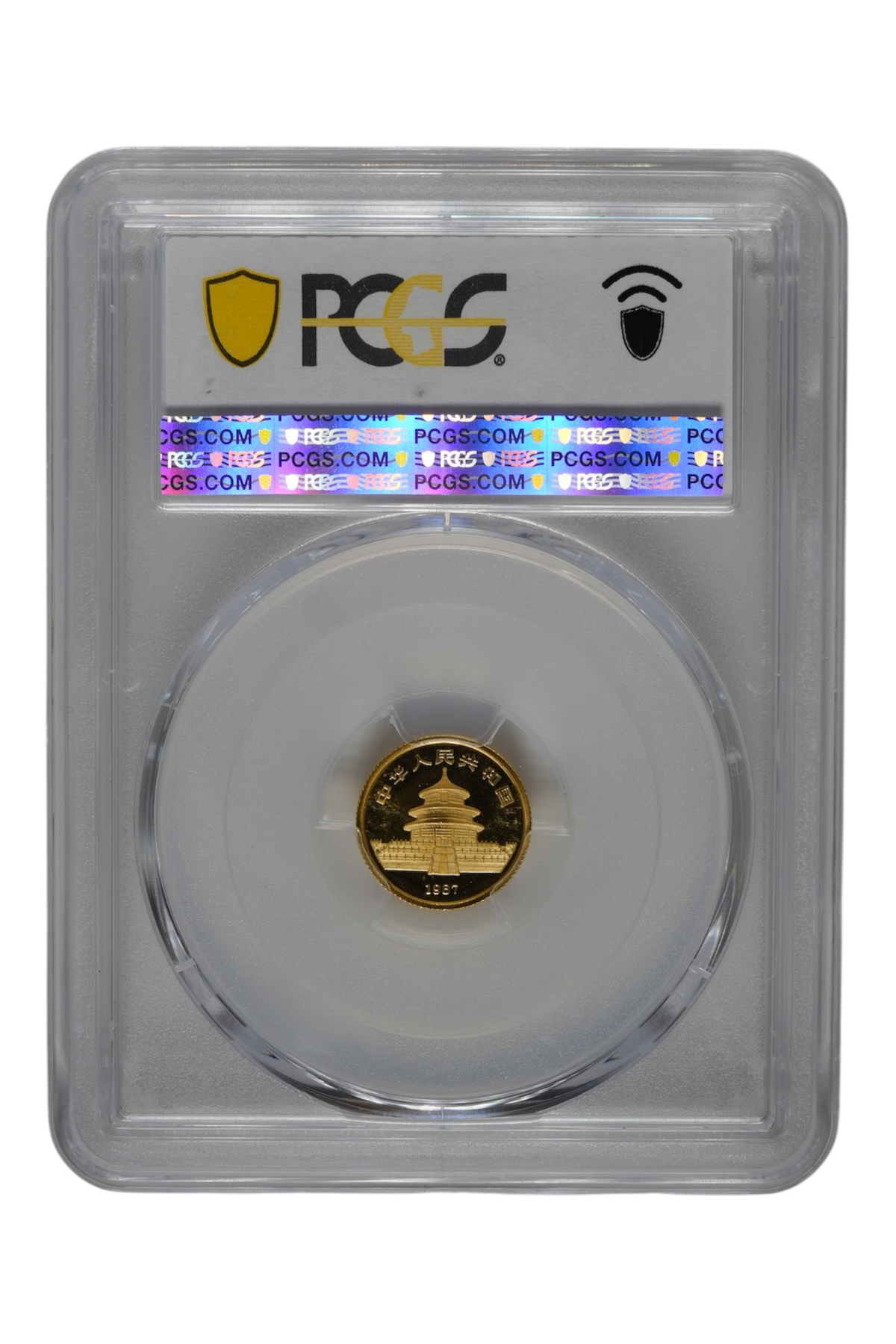 1987-S 1/20 oz China Gold Panda PCGS MS 69