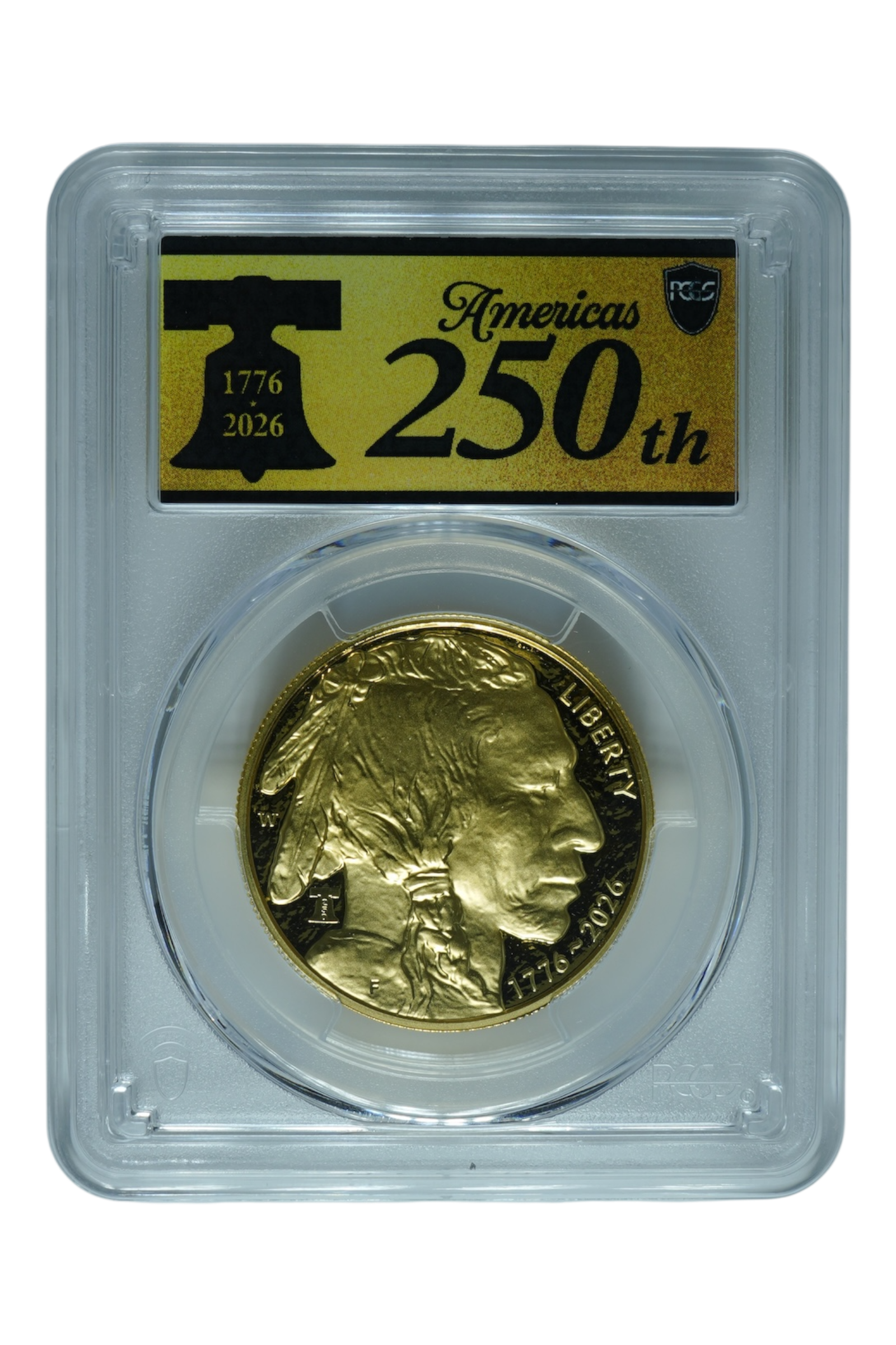 2026-W Gold Buffalo $50 Liberty Bell 250 Privy PCGS PR-70 DCAM
