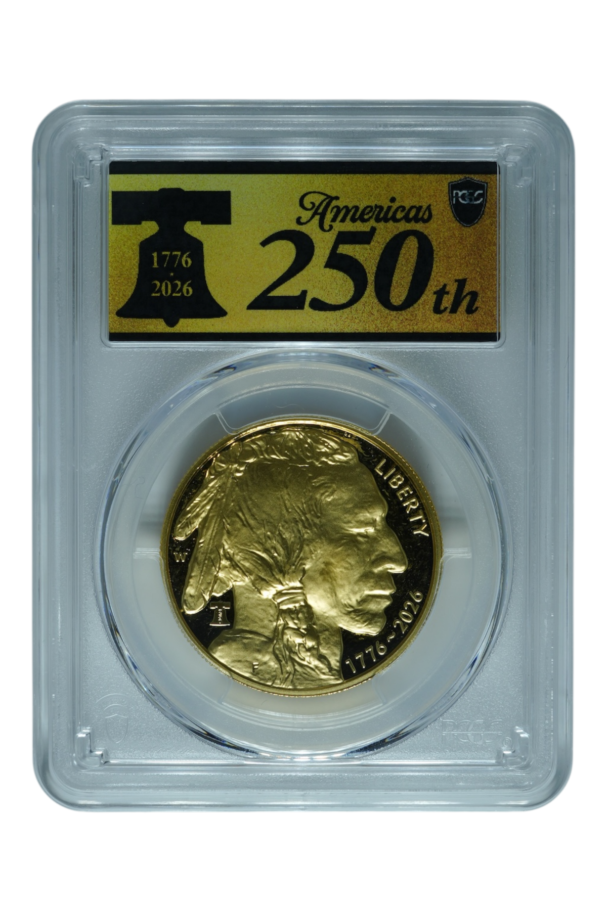 2026-W Gold Buffalo $50 Liberty Bell 250 Privy PCGS PR-70 DCAM
