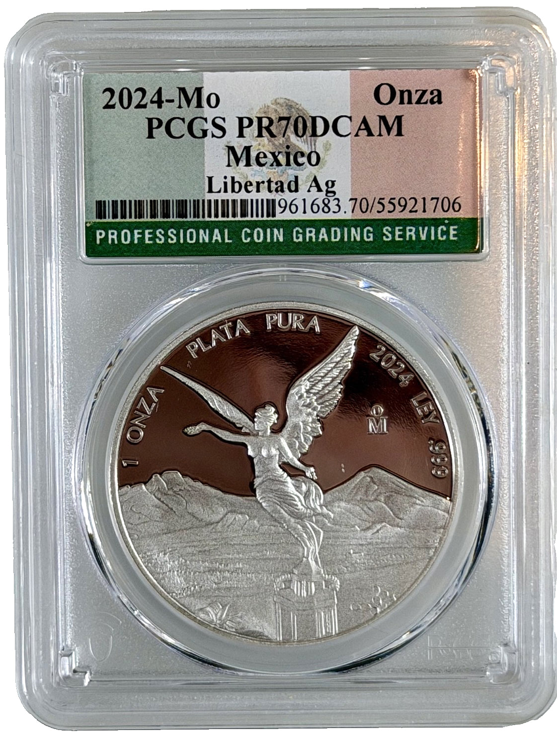 2024 1 oz Silver Mexico Libertad PCGS PR-70 DCAM