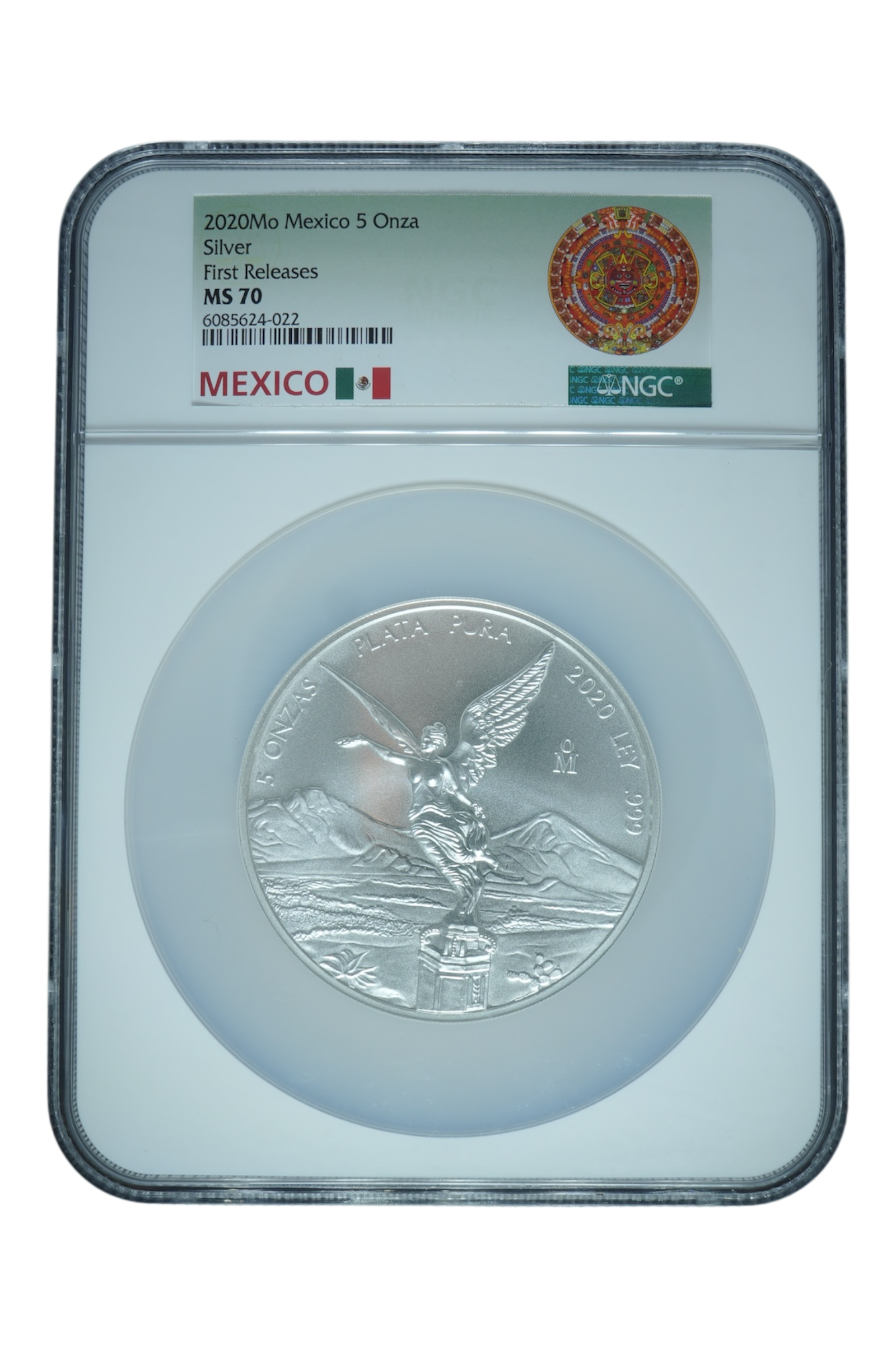 2020 5 oz Silver Mexico Libertad NGC MS 70 ER