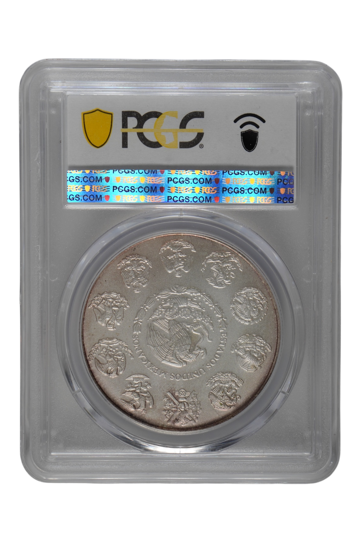 Mexico 2010-Mo Silver Onza Libertad KM-639 PCGS MS-67 (Toned)