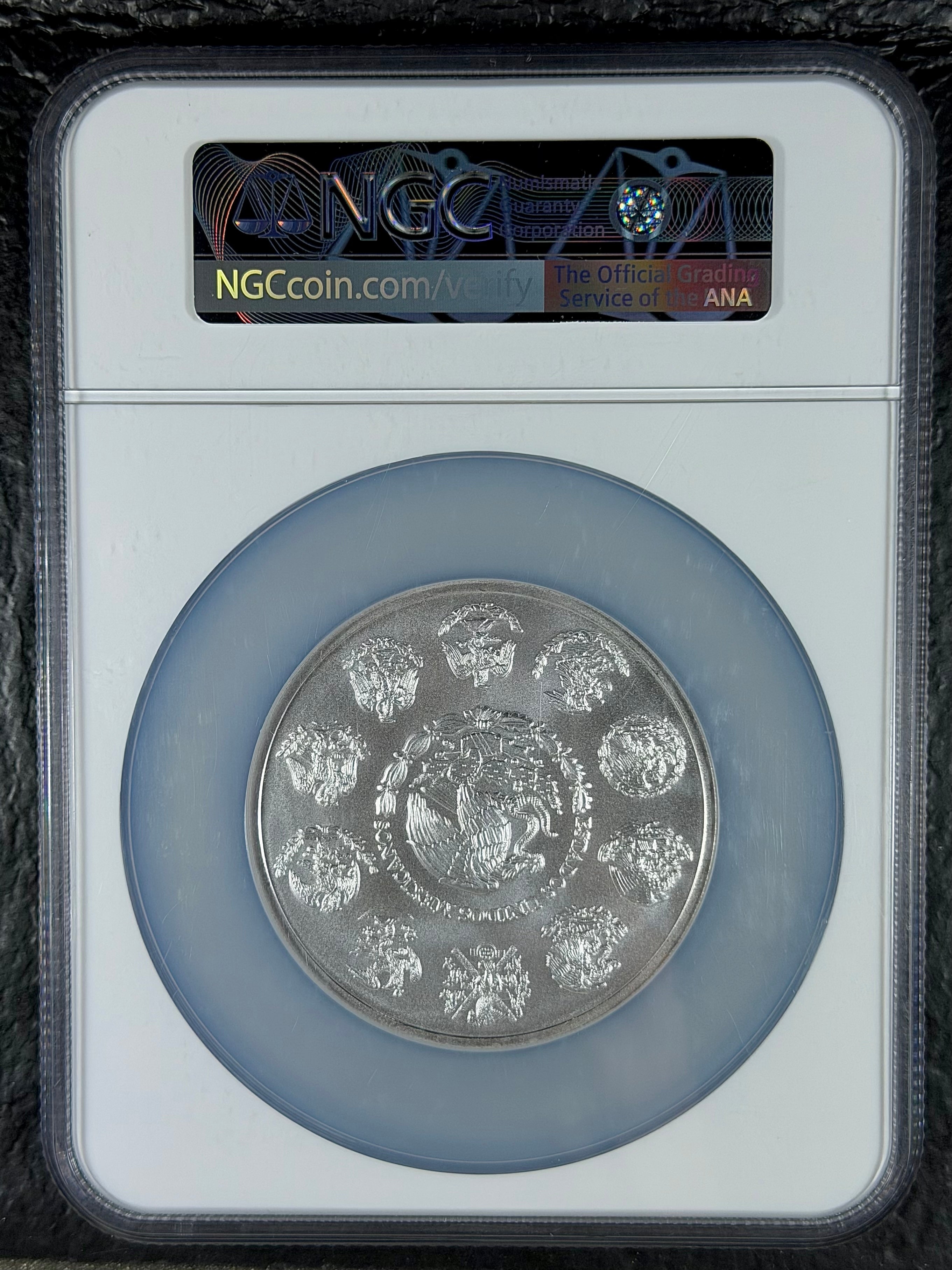 2021 5 oz Silver Mexico Libertad NGC MS 70