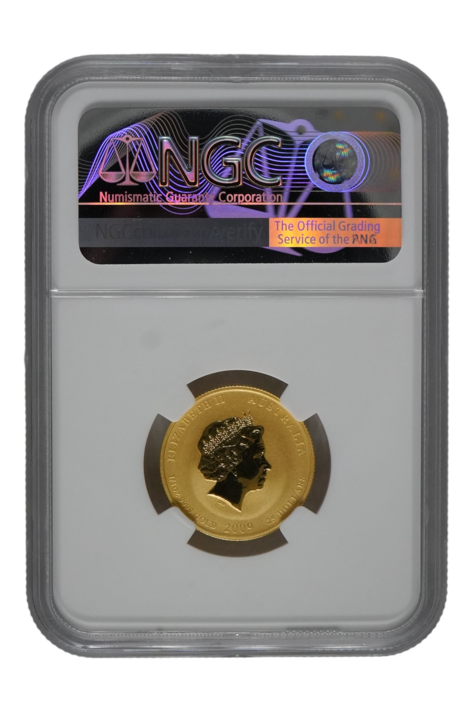 2009 1/4 oz Gold Australia Lunar Ox NGC MS 69