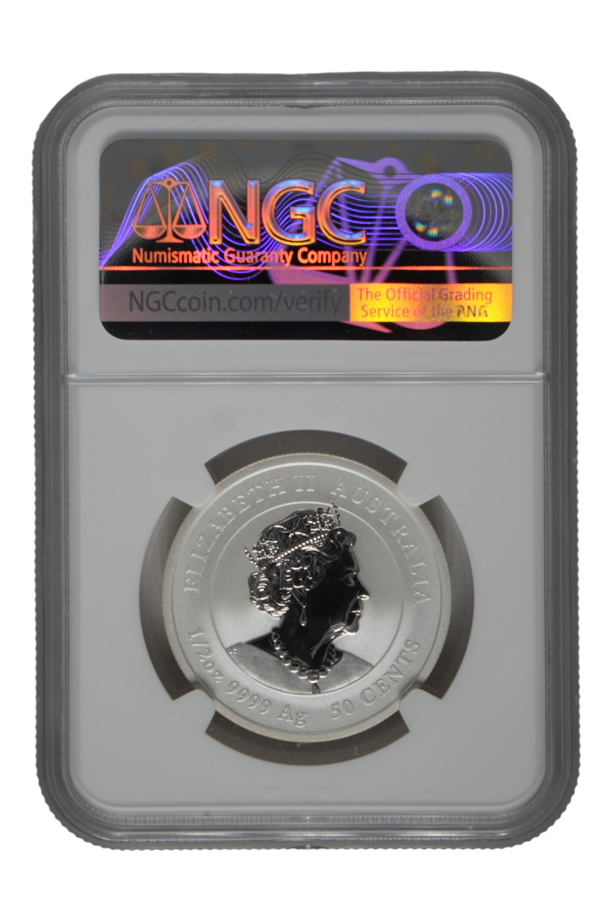 2022-P 1/2 oz Silver Australia Lunar Tiger NGC MS 70 (Ed Harbuz Signed)