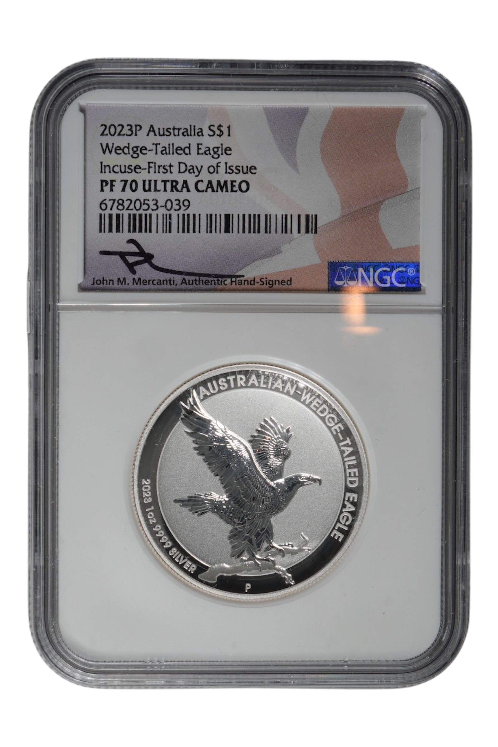 2023 1 oz Silver Australia Wedge-Tailed Eagle NGC PF-70 UC FDI