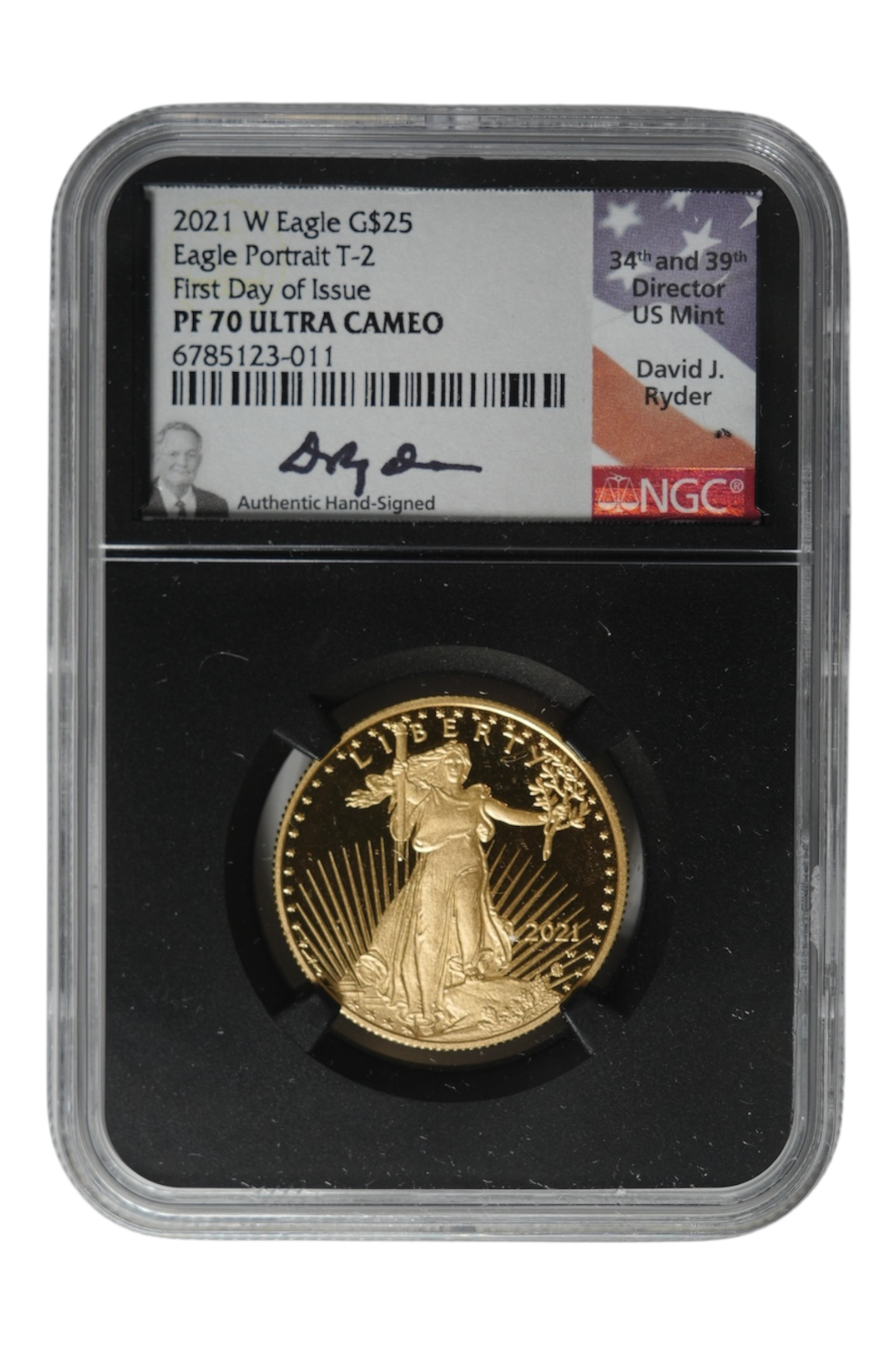 2021 1/2 oz Gold United States American Gold Eagle NGC PF-70 UC FDI