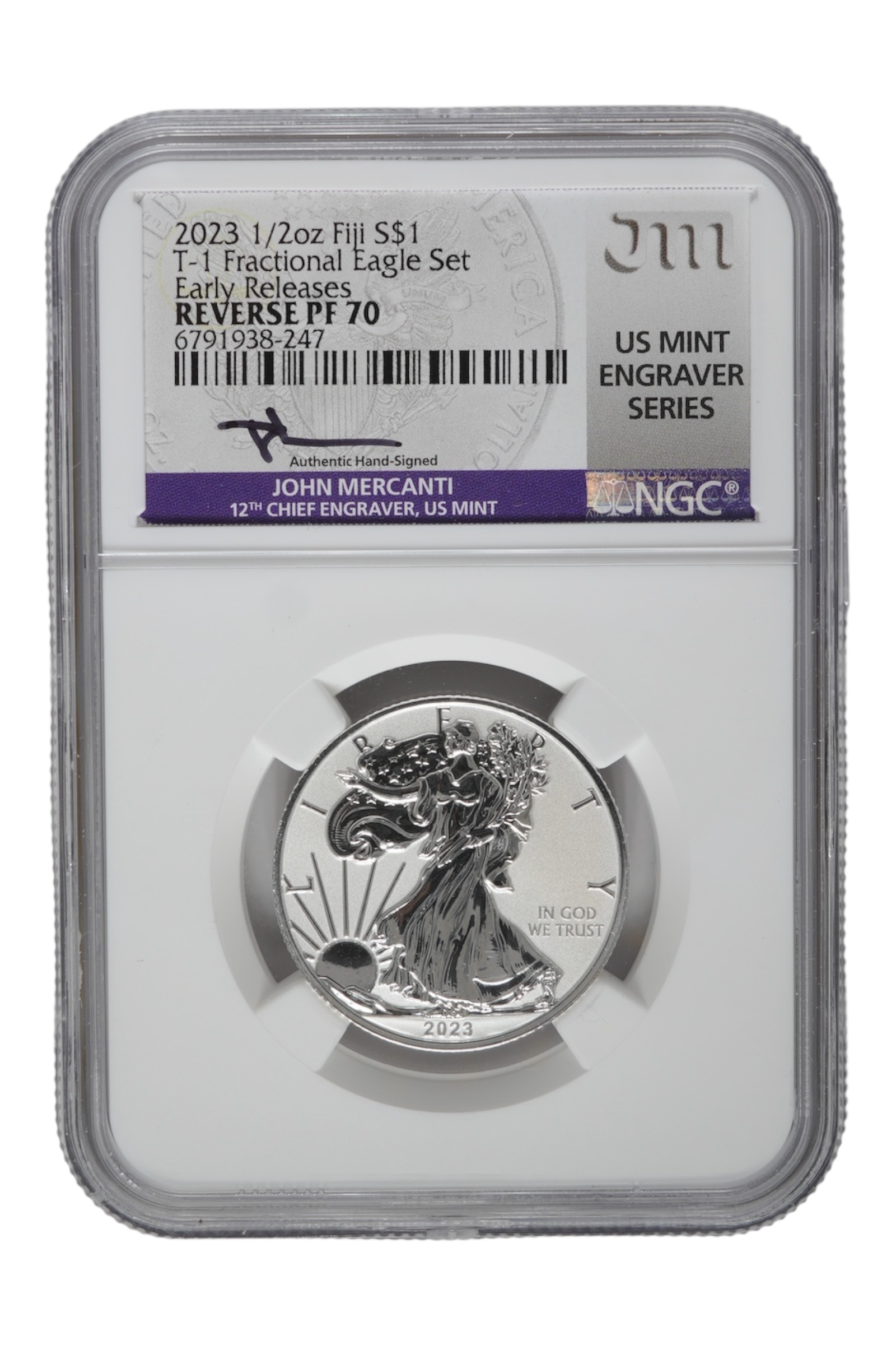2023 1/2 oz American Silver Eagle NGC PF 70 Rev Proof