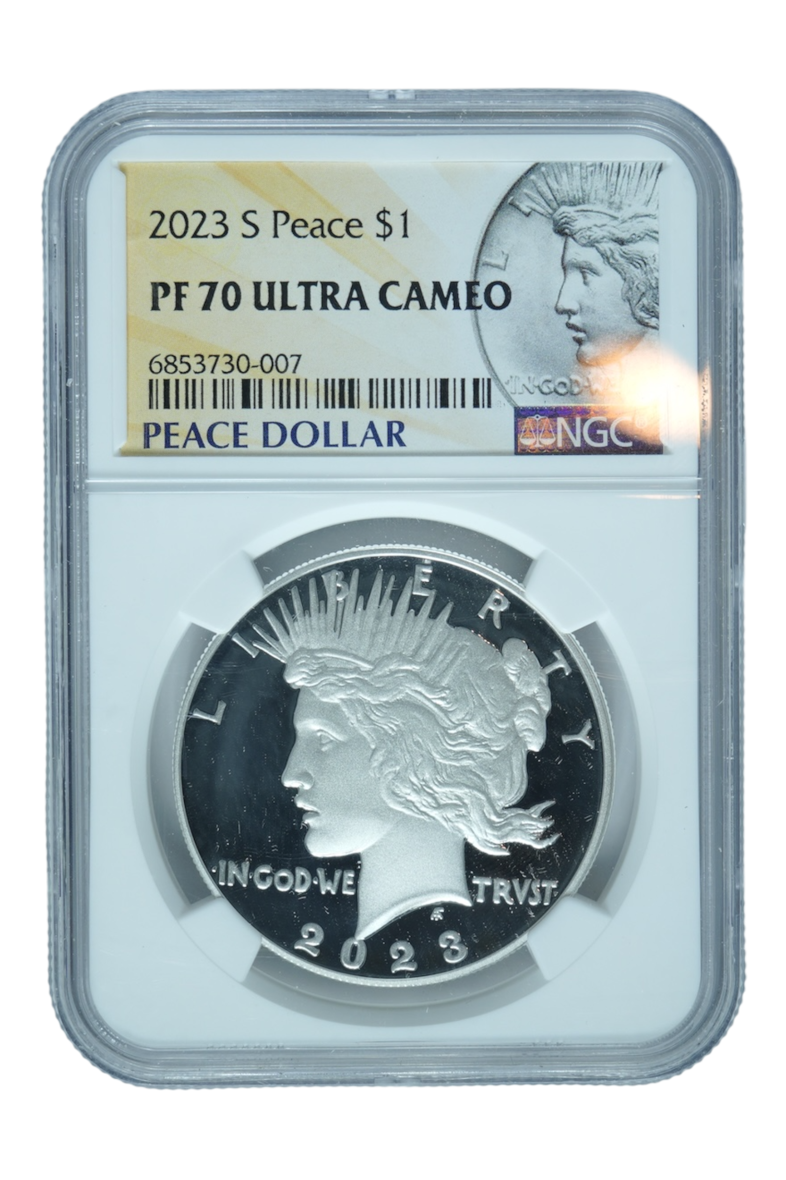 2023-S 0.858 oz Silver Peace Dollar NGC PF 70 UC