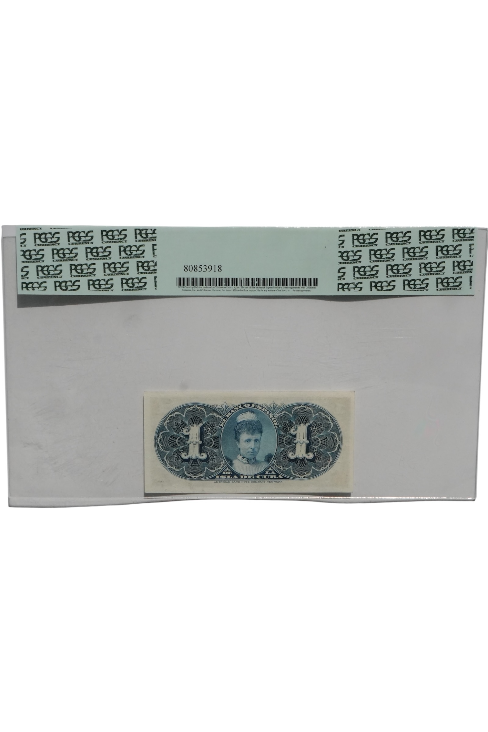 1896 1/1000 oz Other Cuba Banknote 1 Peso PCGS 65 PPQ