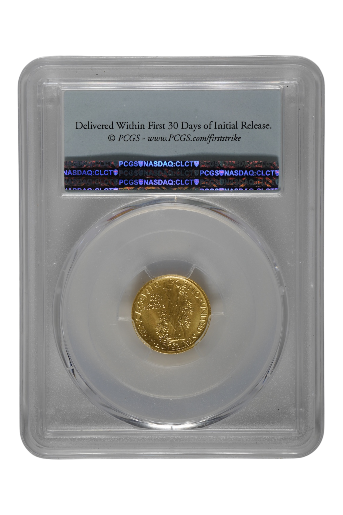 2016-W 1/10 oz Gold Mercury Dime Centennial PCGS SP 70 First Strike