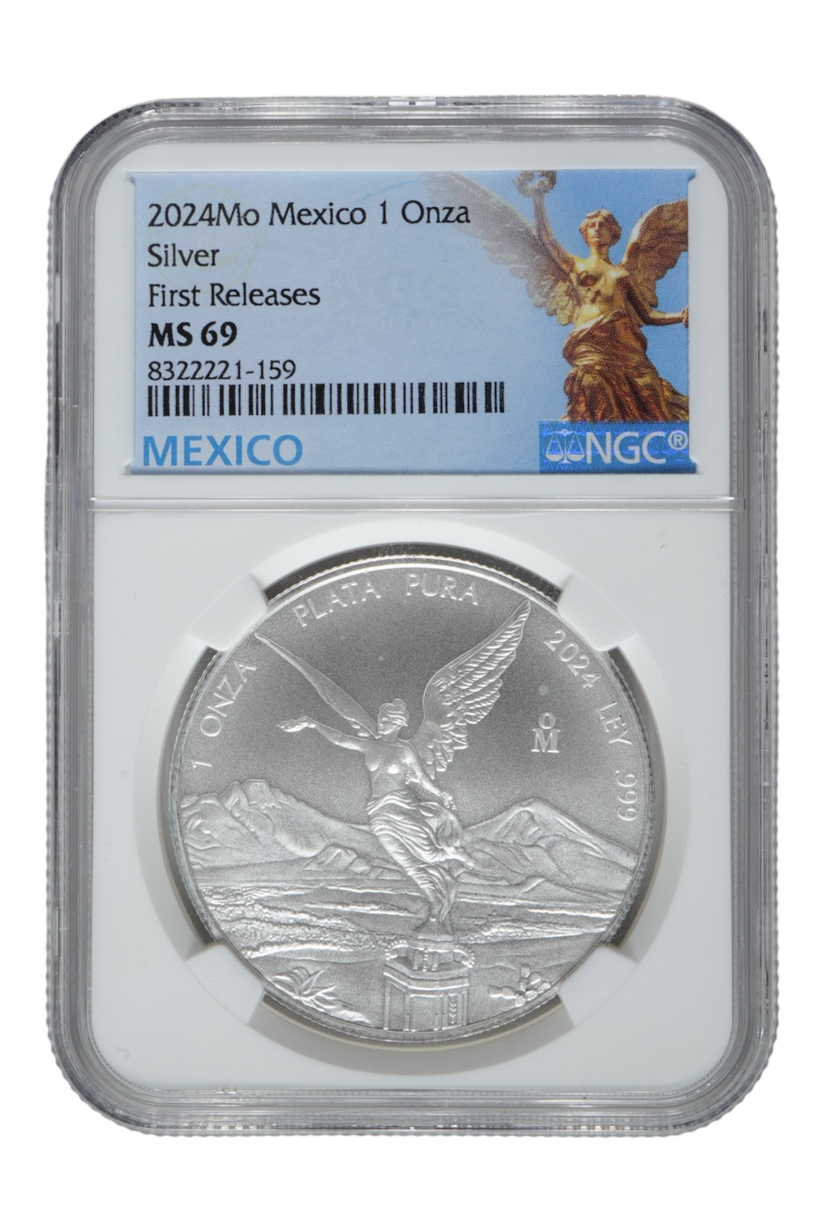 2024-Mo 1 oz Silver Mexico Libertad NGC MS 69