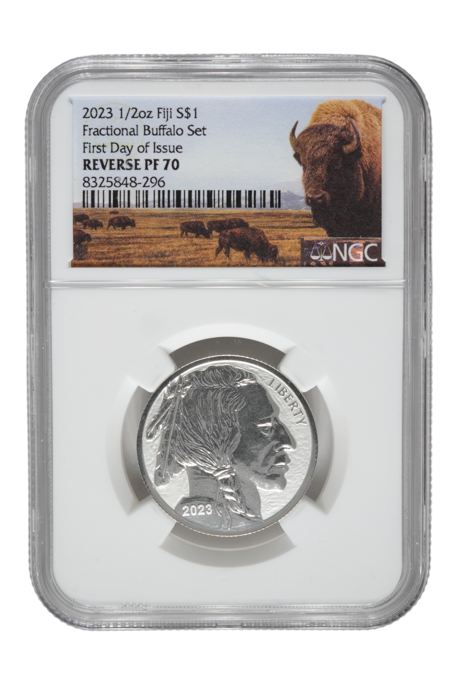 2023 0.5 oz Silver Fiji Buffalo NGC PF 70 ER